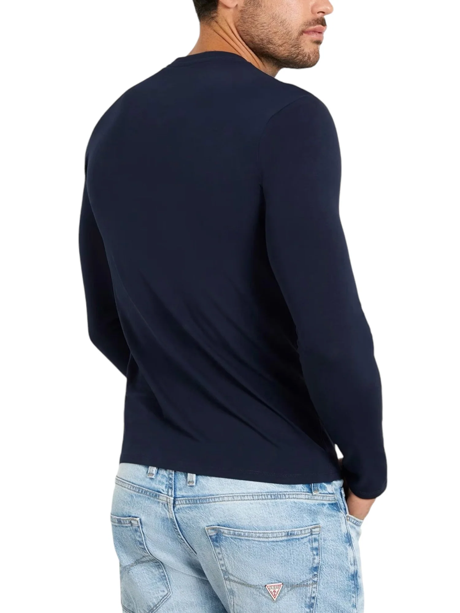 T-shirt manica lunga core jersey blu - Image 2