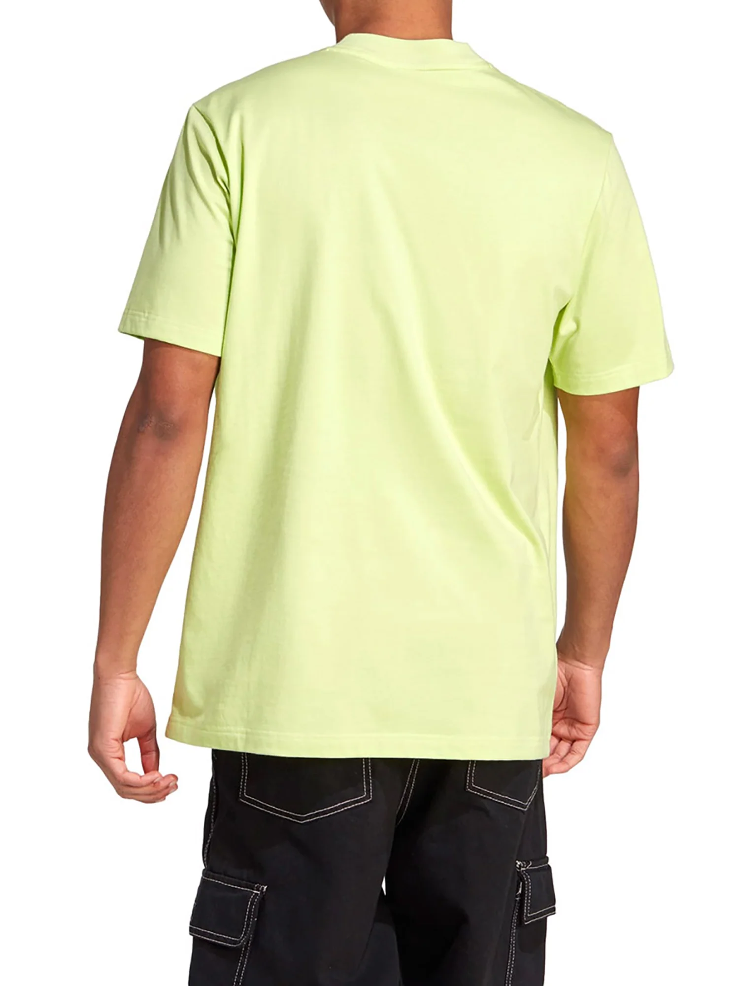 T-shirt maniche corte con logo a contrasto lime - Image 2
