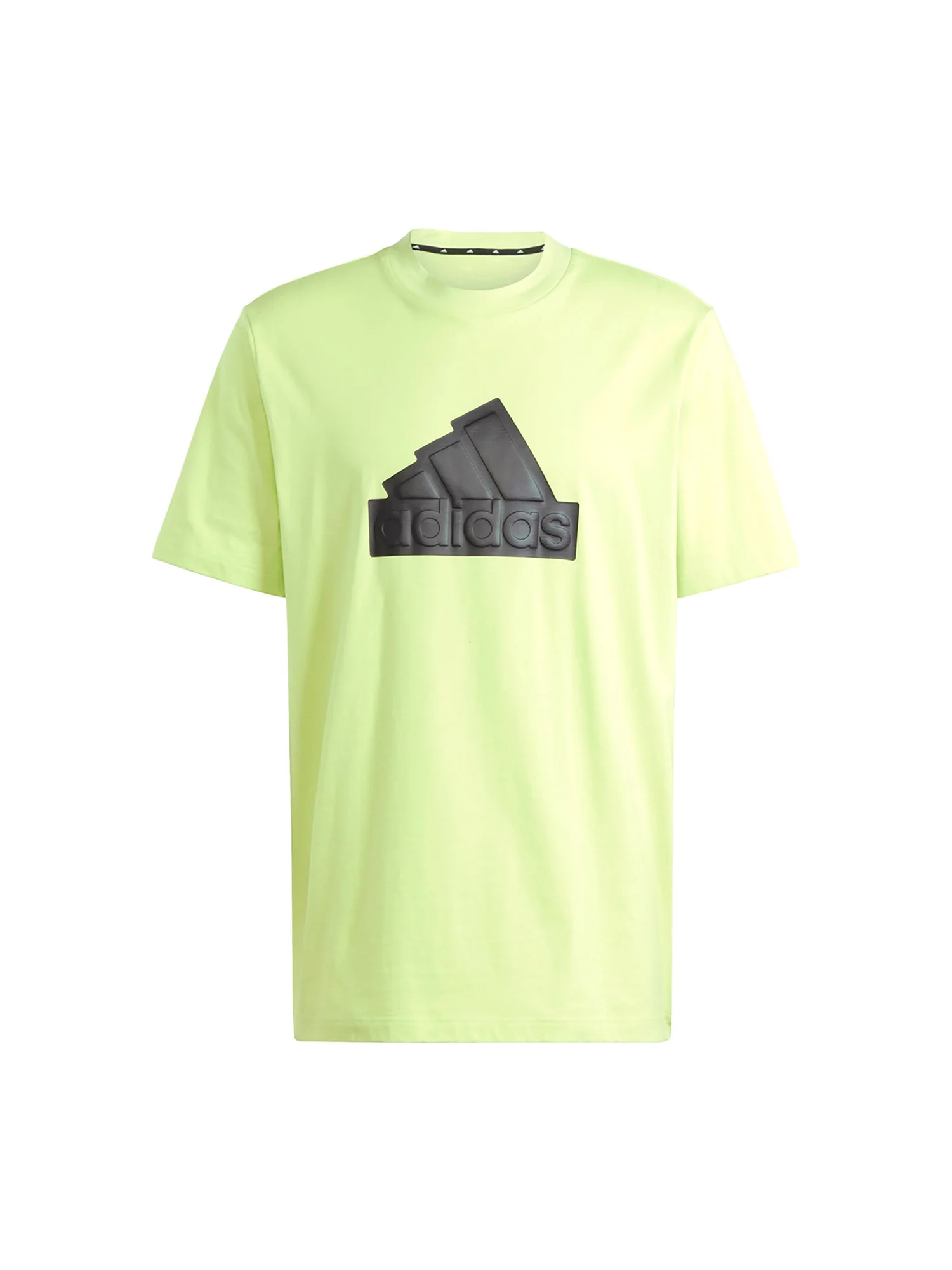 T-shirt maniche corte con logo a contrasto lime - Image 5