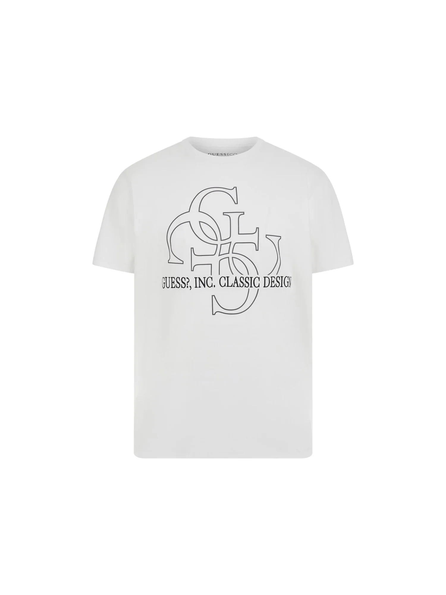 T-shirt maniche corte con stampa logo 4g bianco