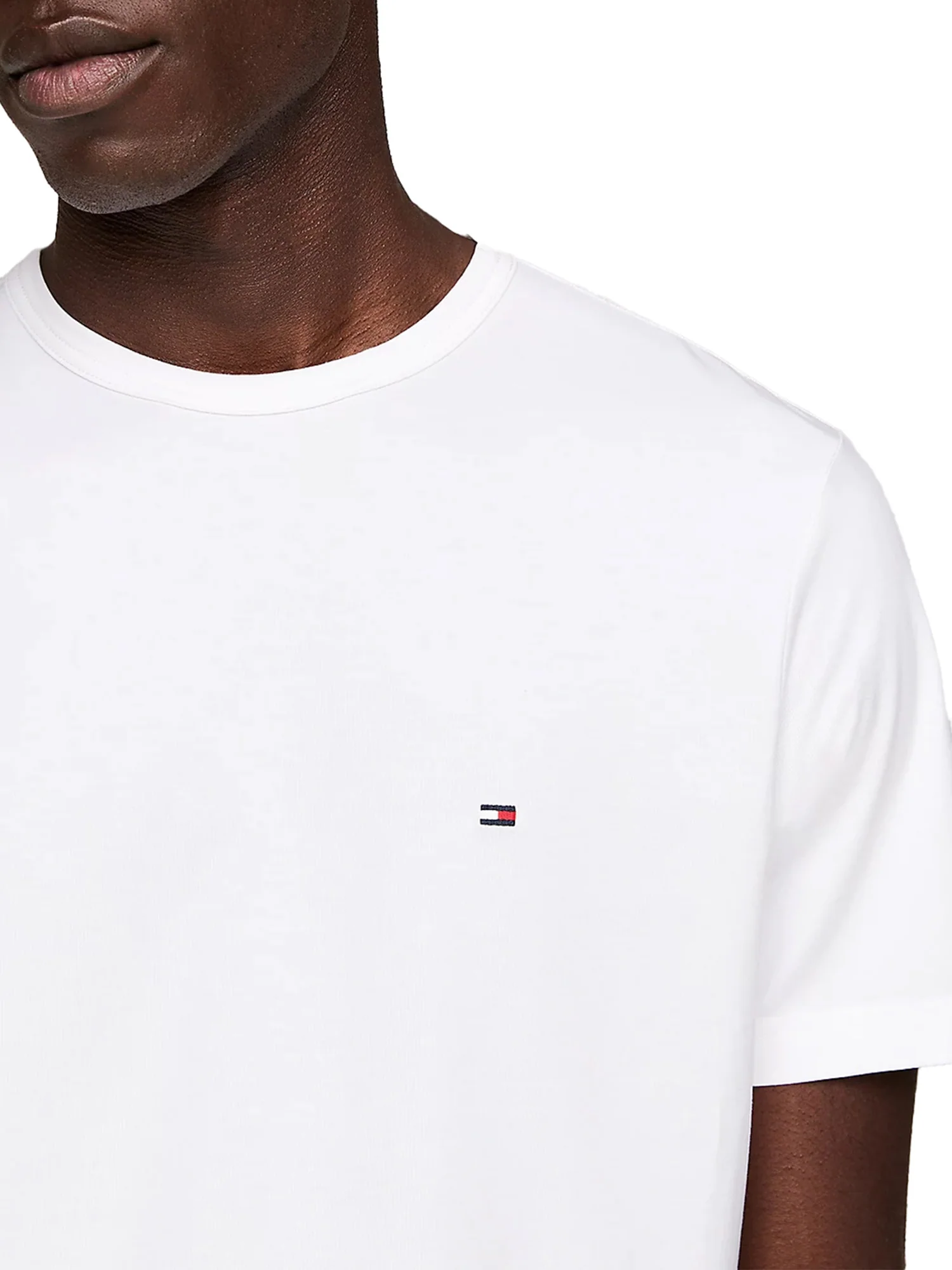 T-shirt maniche corte in tessuto tecnico bianco - Image 3