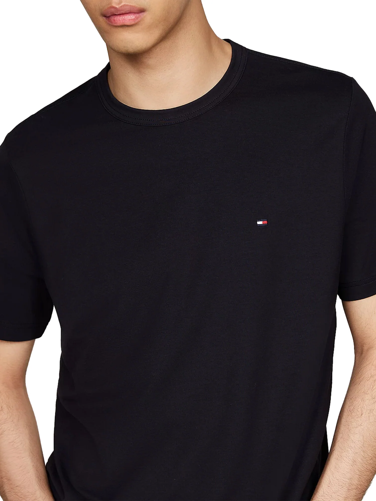 T-shirt maniche corte in tessuto tecnico blu - Image 3