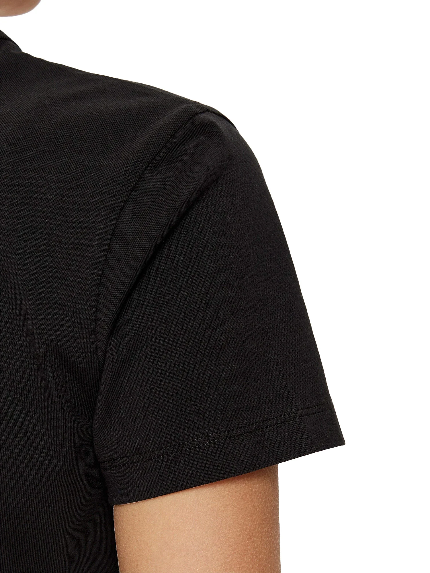 T-shirt maniche corte logo badge nero - Image 4