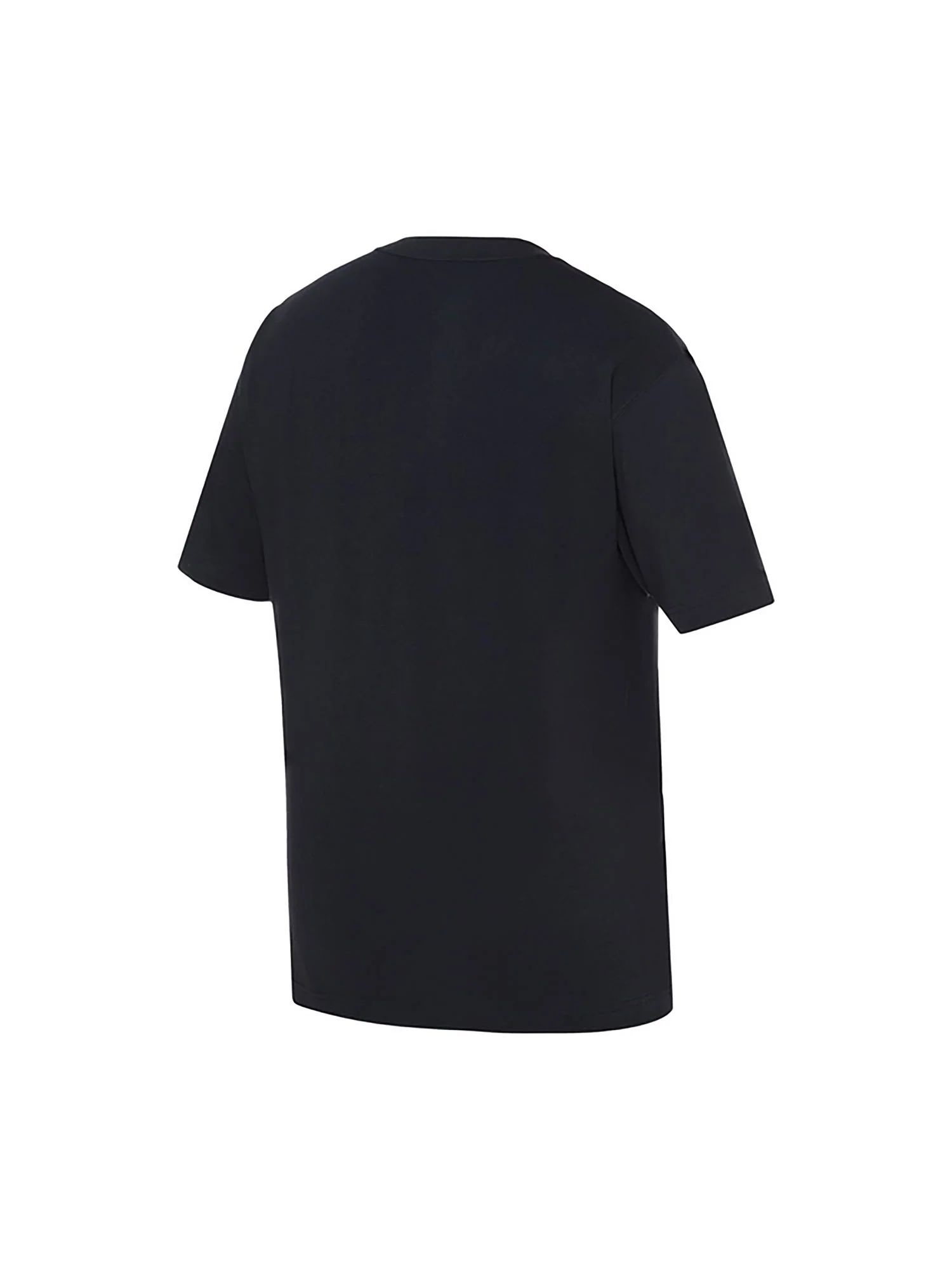 T-shirt maniche corto logo sul petto nero - Image 5