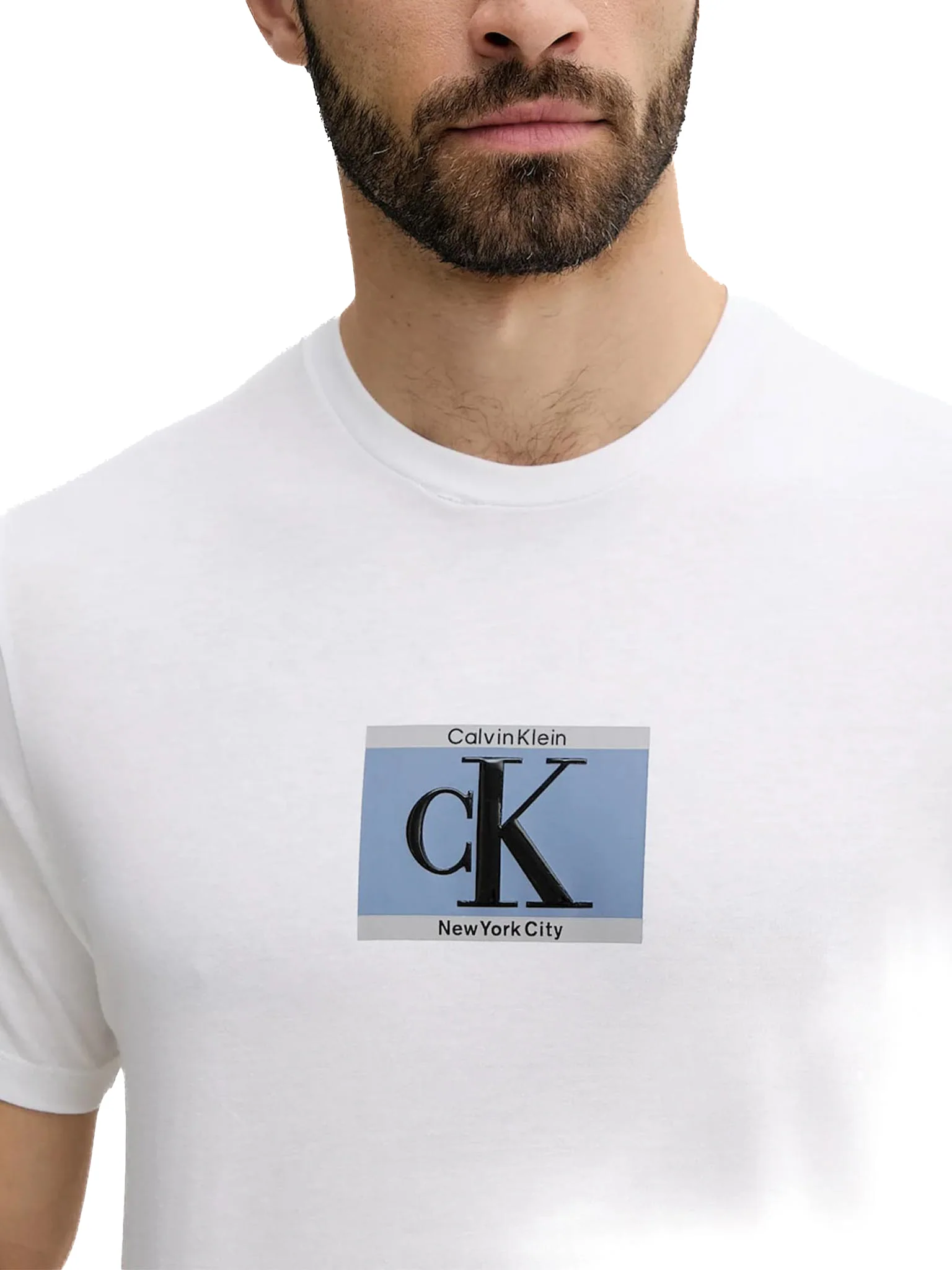 T-shirt Calvin Klein New York City bianco - Image 3