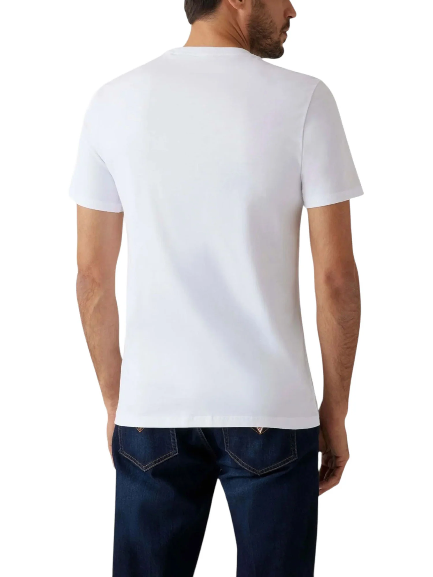 T-shirt Guess Uomo manica corta Aidy 
 bianco - Image 2
