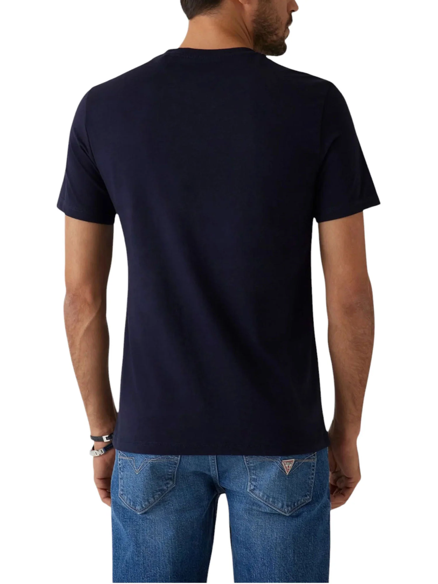 T-shirt Guess Uomo manica corta Aidy 
 blu - Image 2