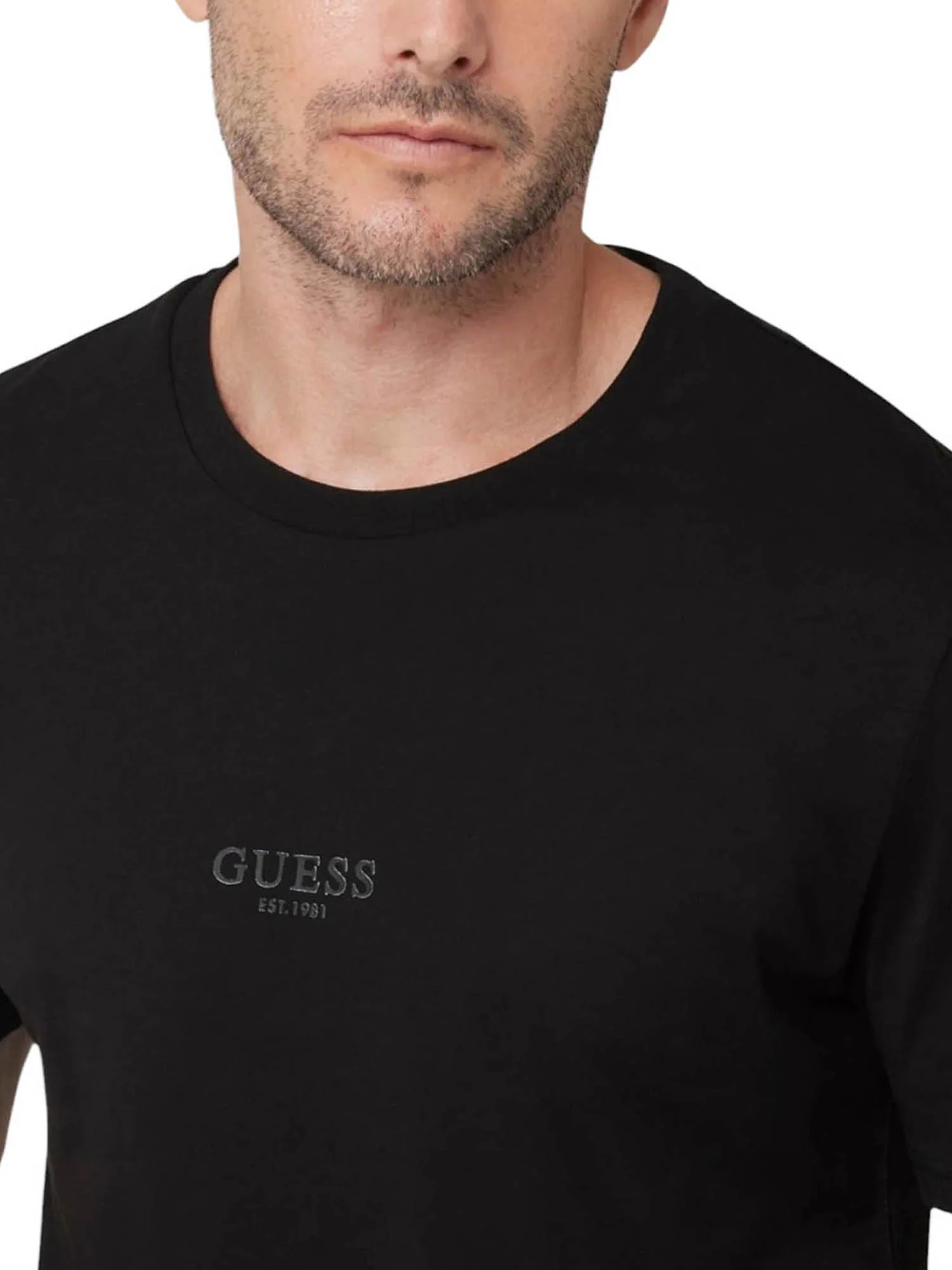 T-shirt Guess Uomo manica corta Aidy 
 nero - Image 2