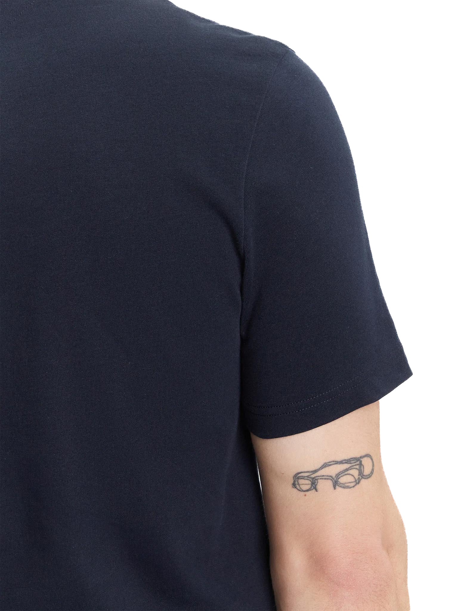 T-shirt Tommy Hilfiger con bandiera blu navy - Image 4