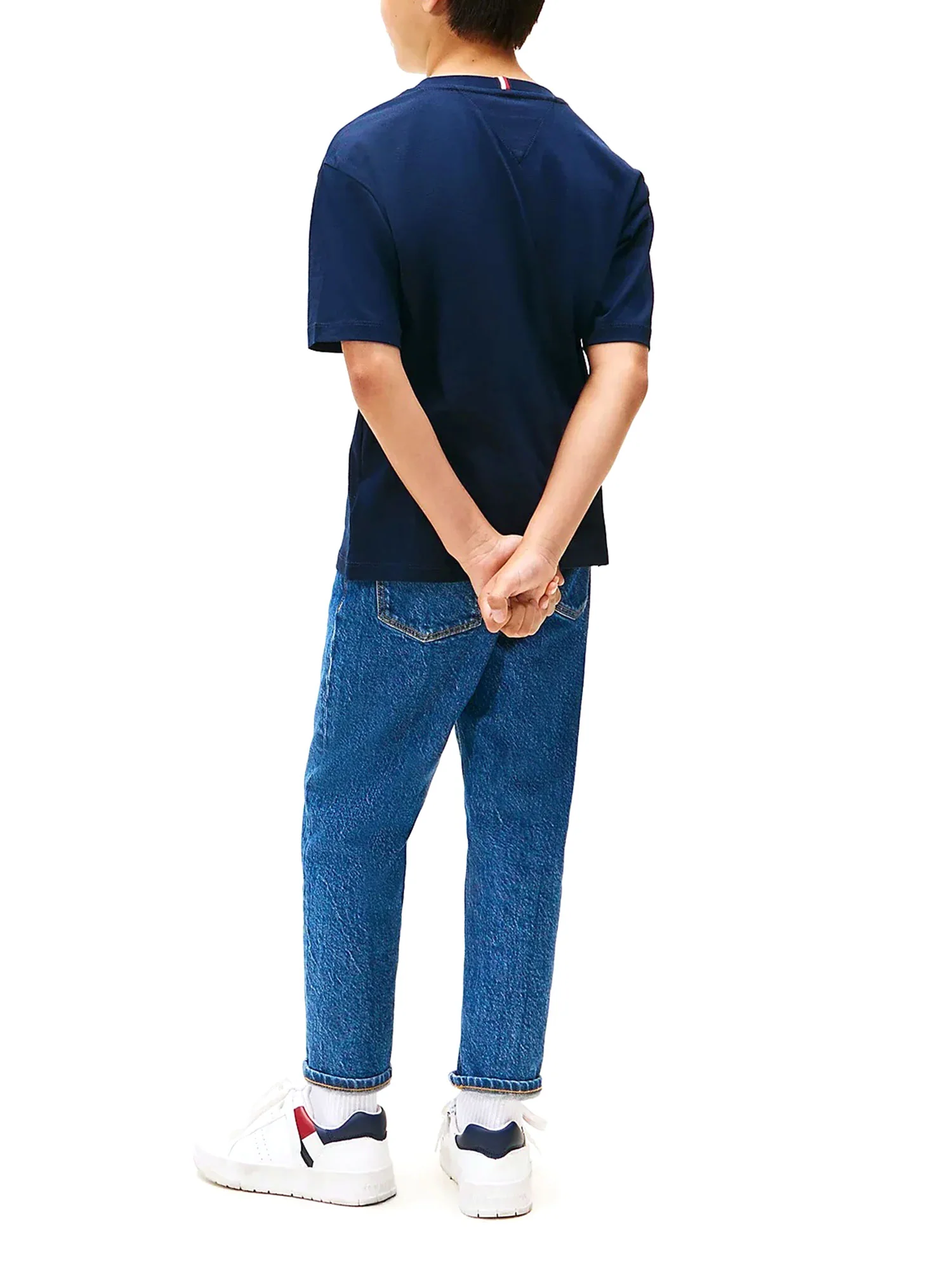 T-shirt manica corta Tommy Hilfiger ragazzo archive fit essential blu - Image 3