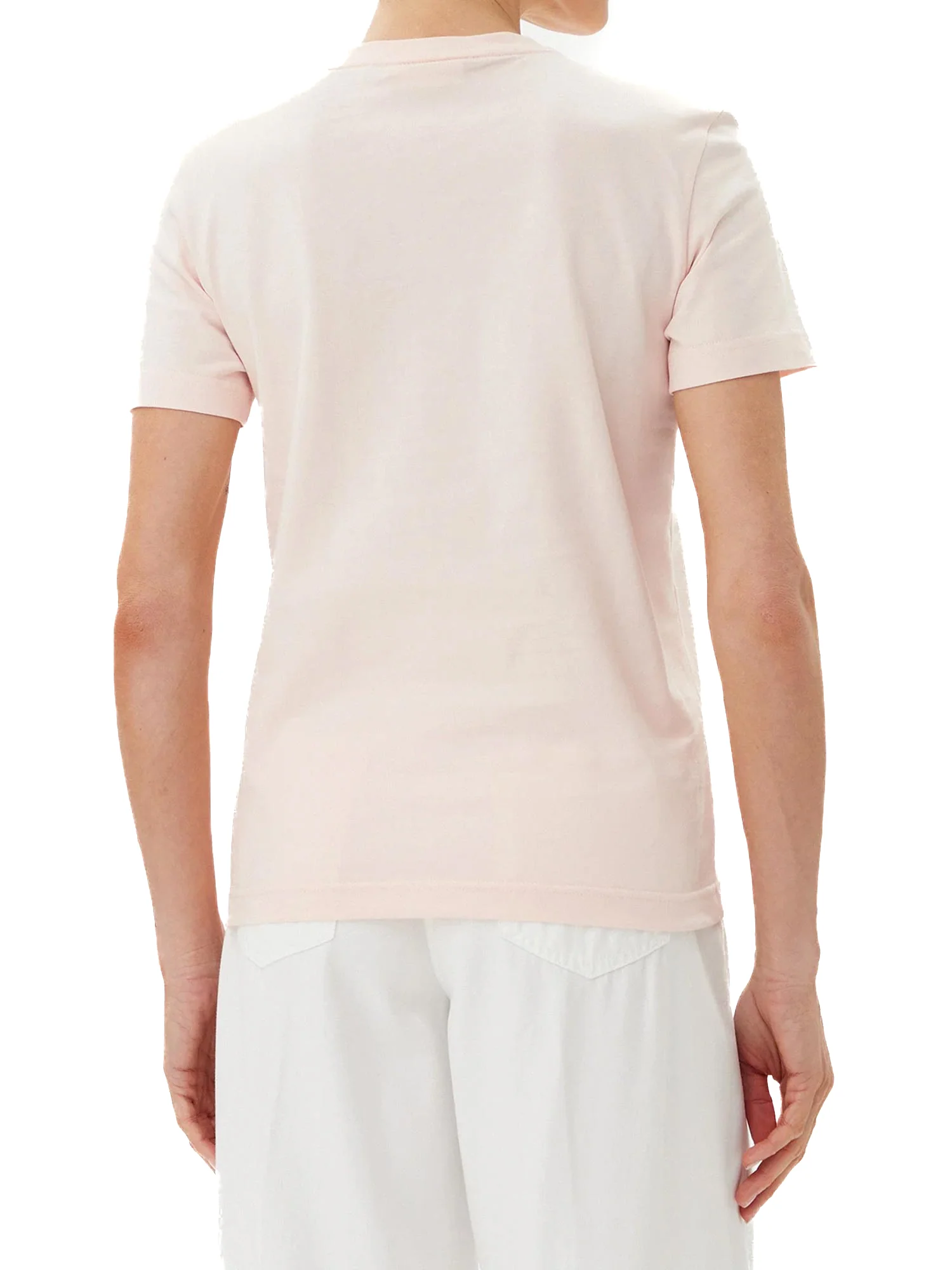 T-shirt Calvin Klein archive con logo ricamato rosa - Image 2