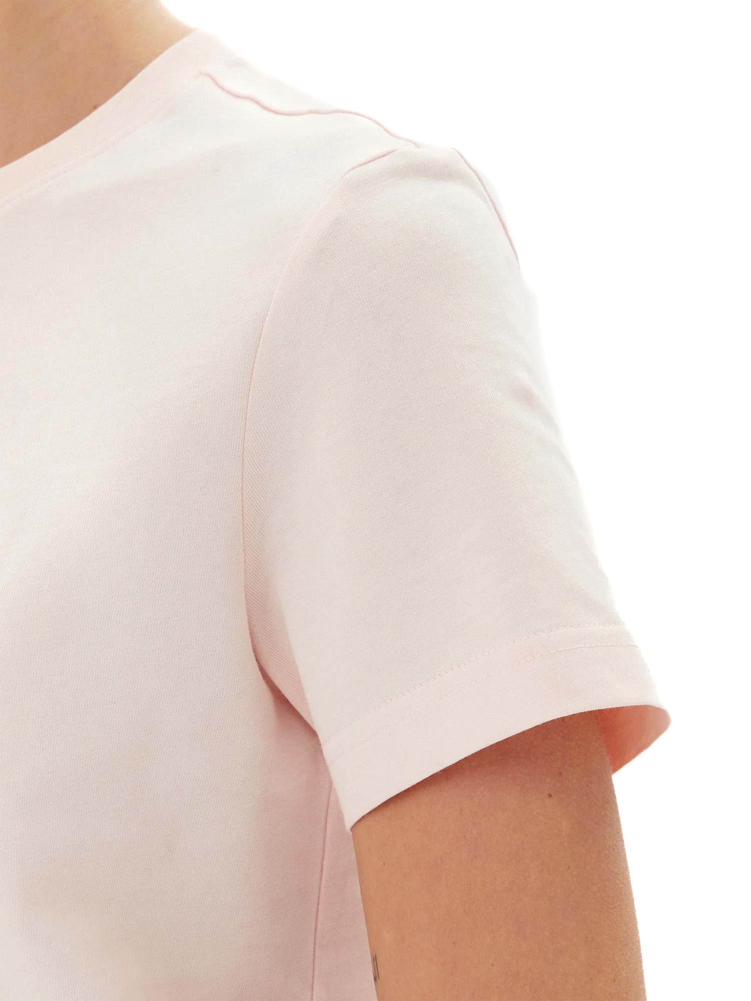 T-shirt Calvin Klein archive con logo ricamato rosa - Image 4
