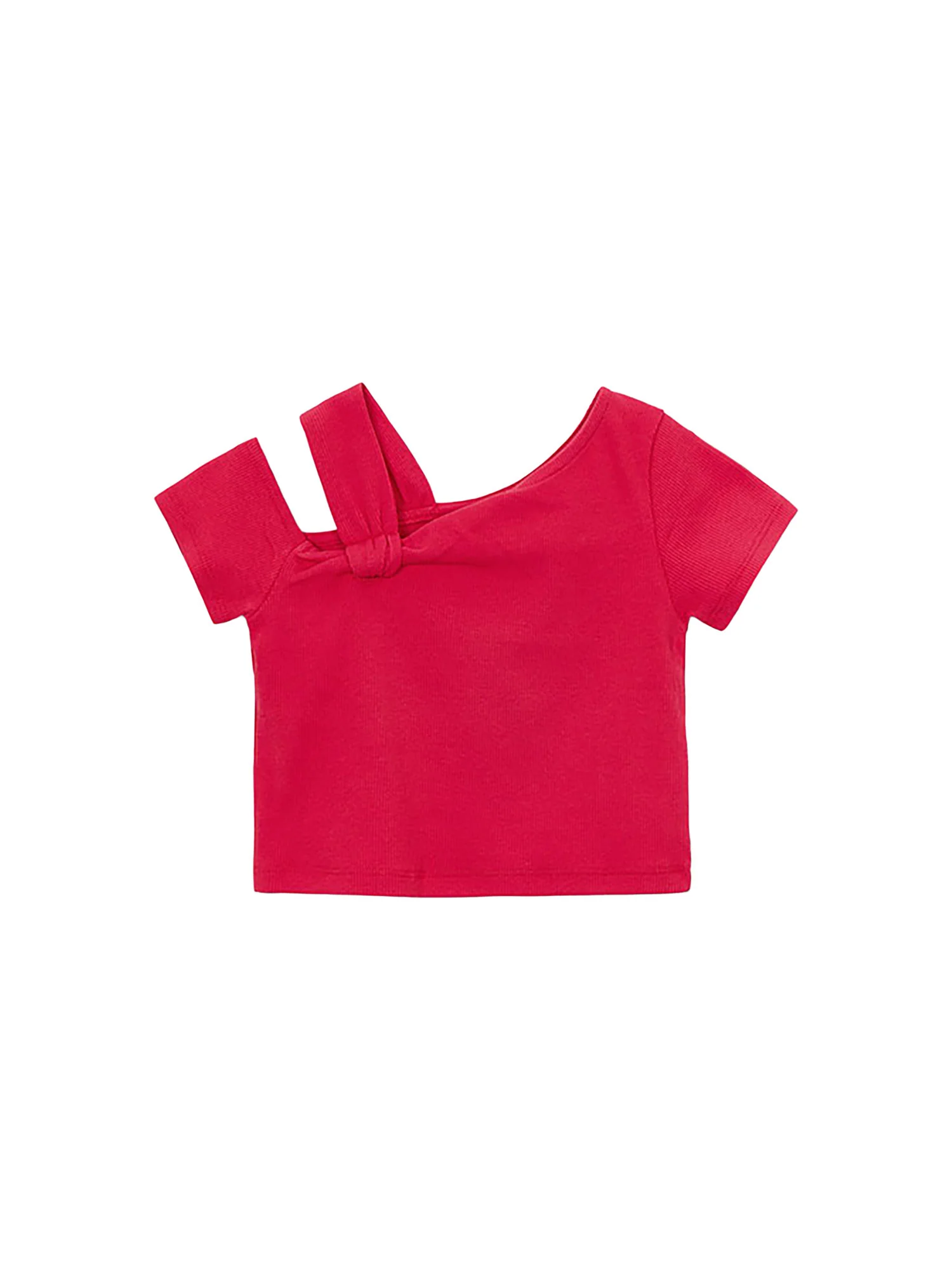 T-shirt Mayoral Bambina asimmetrica rosso - Image 2