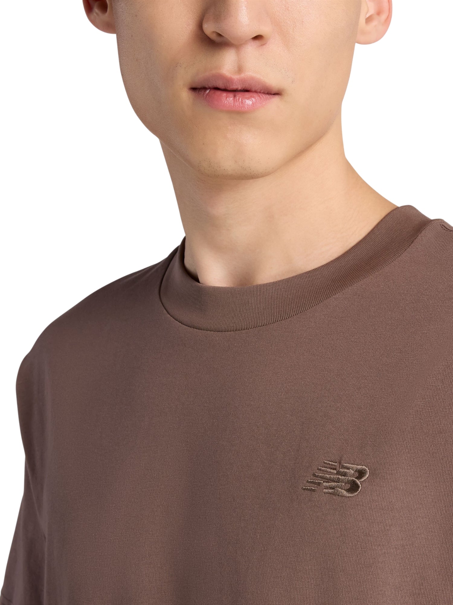 T-shirt manica corta New Balance uomo athletics cotton moro - Image 4