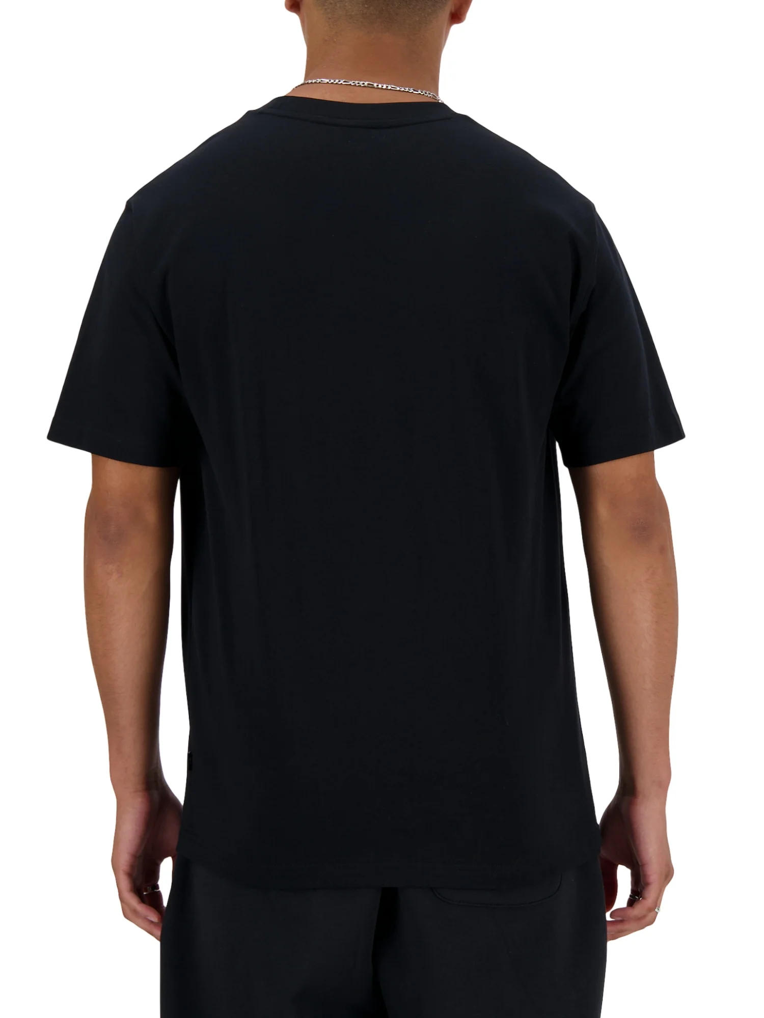 T-shirt manica corta New Balance uomo athletics cotton nero - Image 2