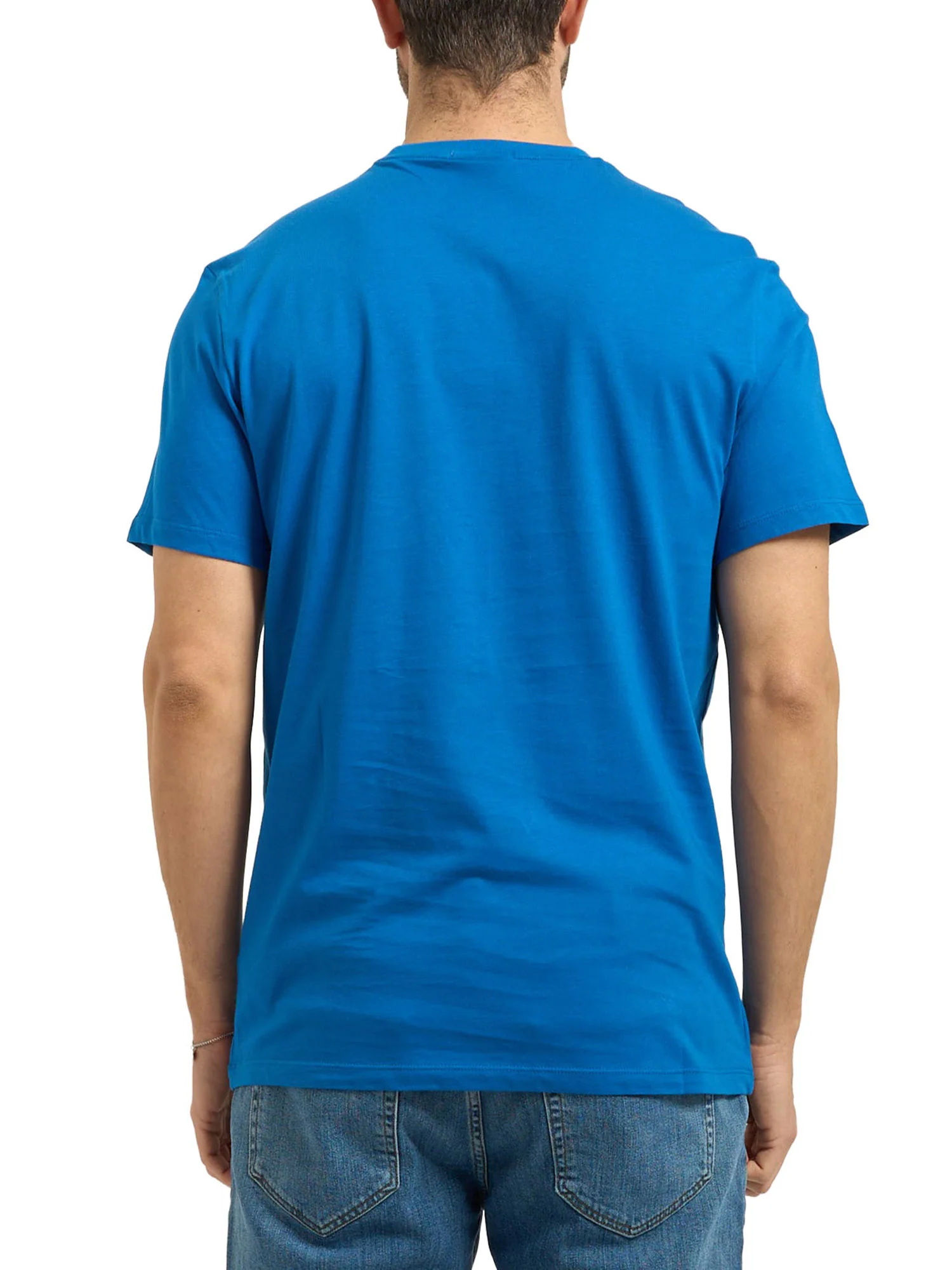 T-shirt Calvin Klein Jeans Uomo manica corta badge 30S jersey Blu - Image 2