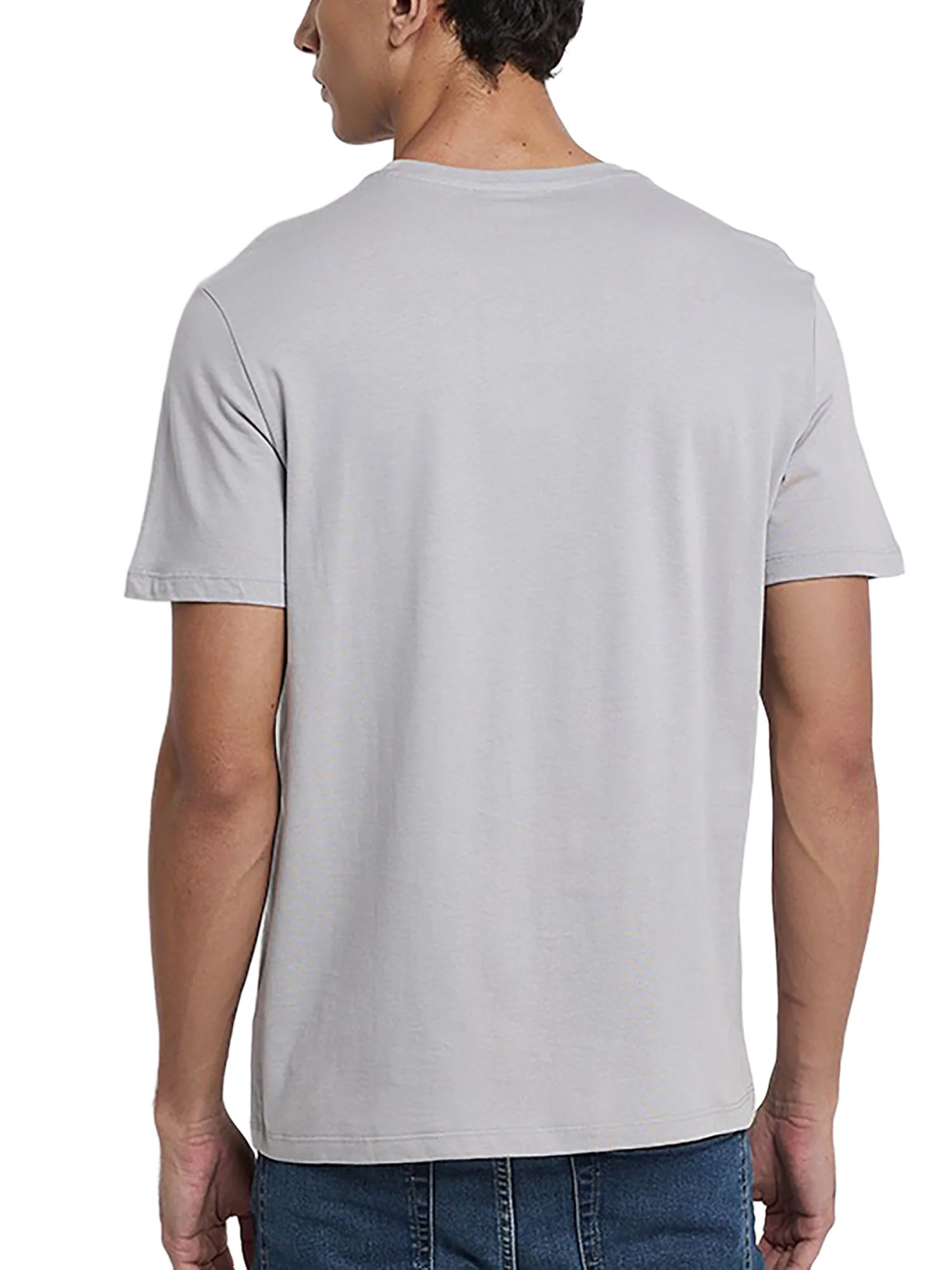 T-shirt Calvin Klein Jeans Uomo manica corta badge 30S jersey Grigio - Image 2