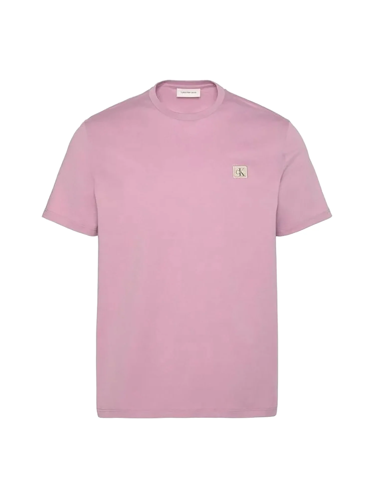 T-shirt Calvin Klein Jeans Uomo manica corta badge 30S jersey Lilla - Image 3