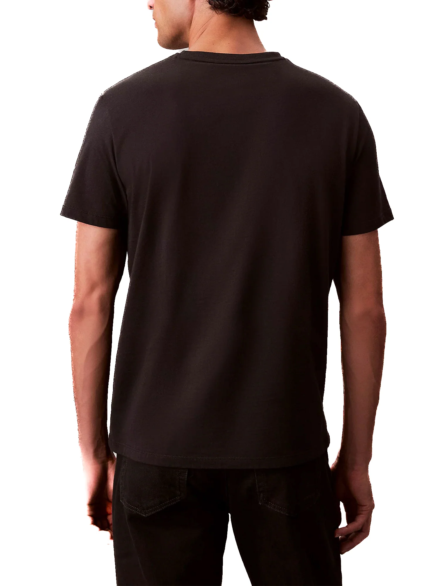 T-shirt Calvin Klein con mini patch logo nero - Image 2