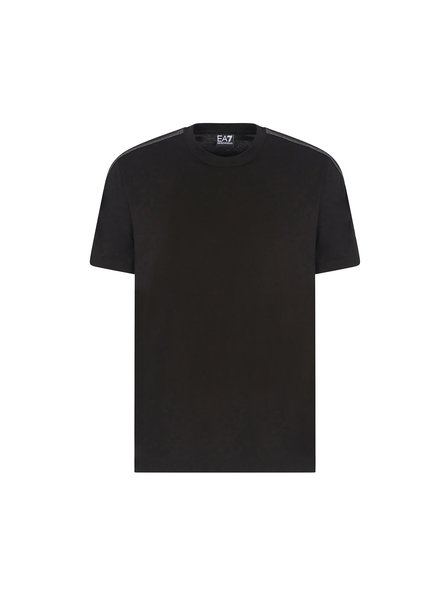 T-shirt con banda logo nero - Image 4