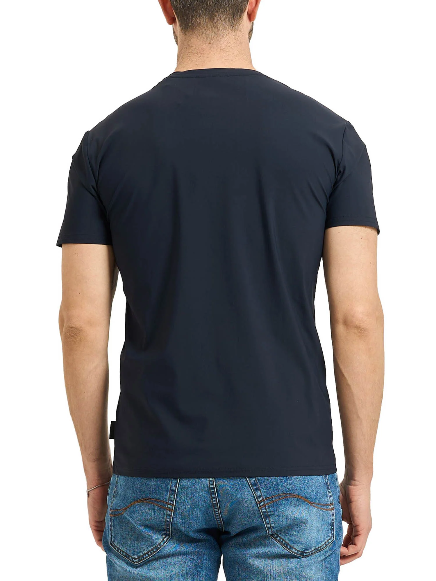 T-shirt Yes Zee Uomo manica corta basic blu - Image 2