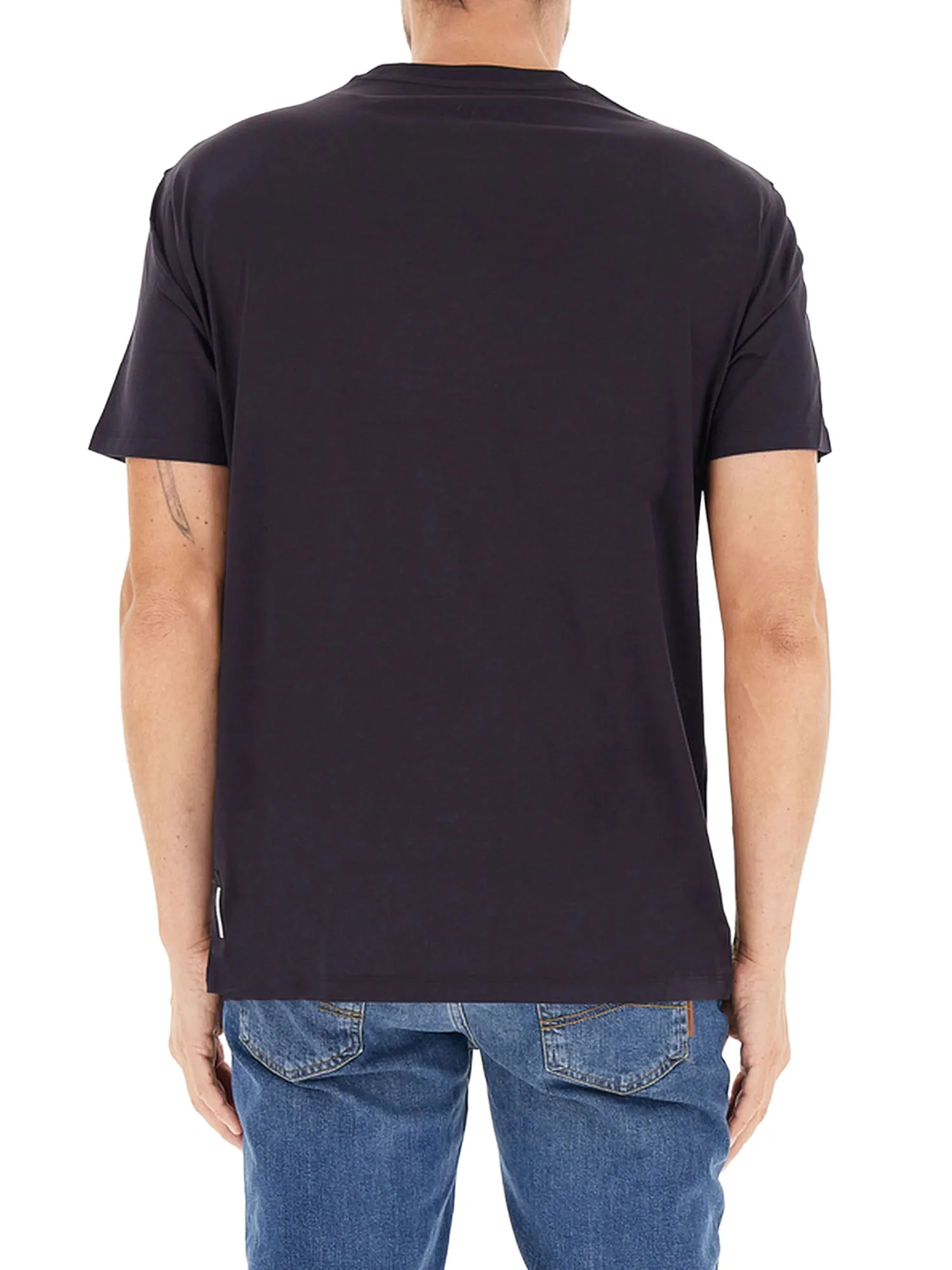 T-shirt Armani Exchange Uomo manica corta basic blu - Image 2