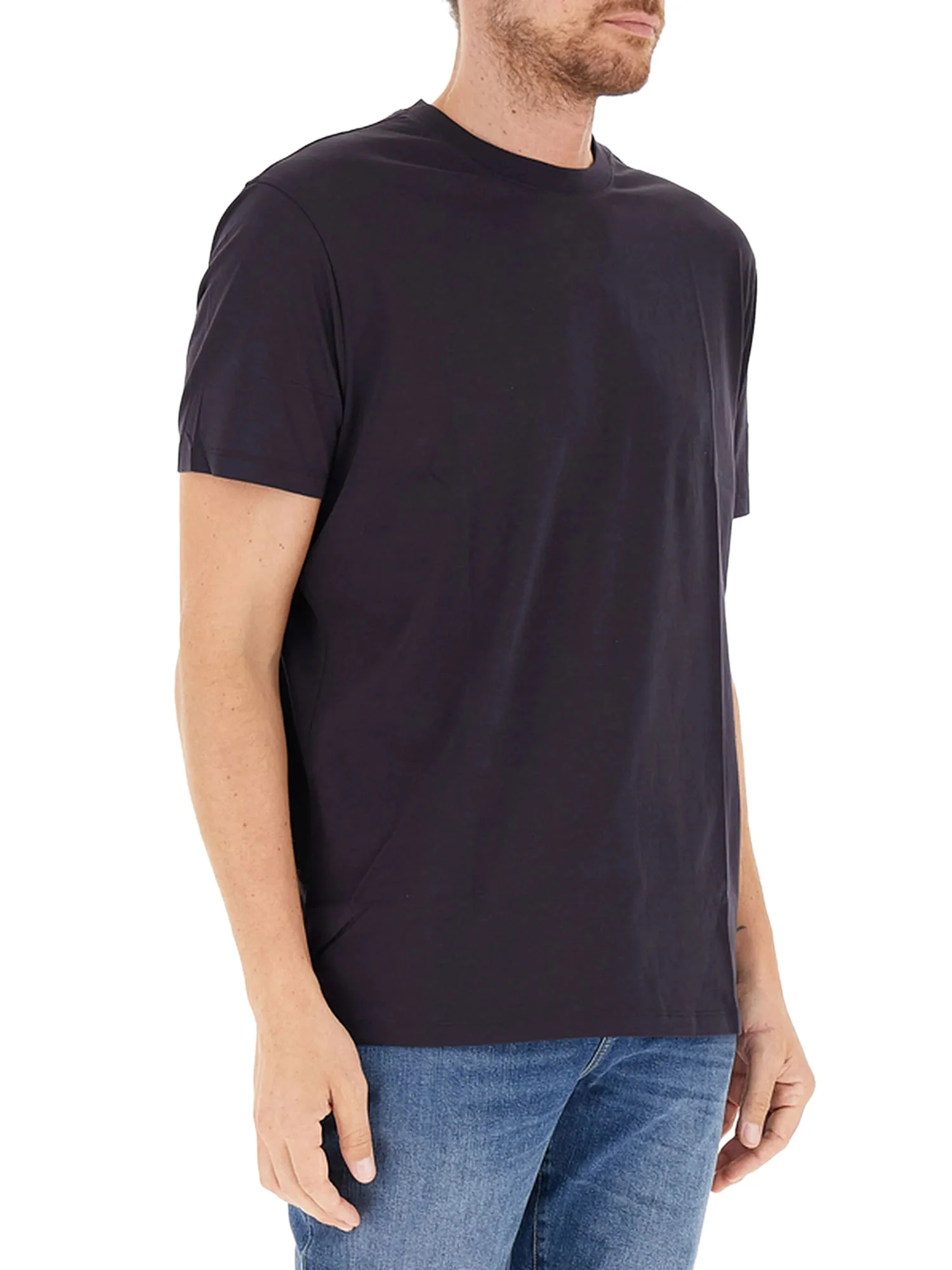 T-shirt Armani Exchange Uomo manica corta basic blu - Image 3