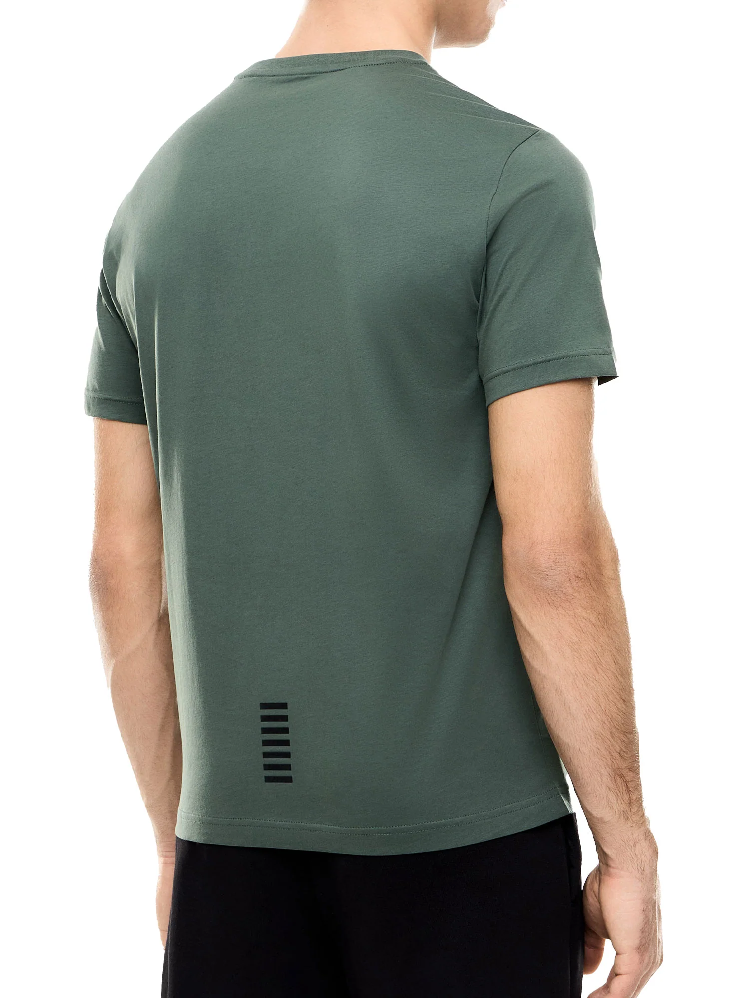 T-shirt EA7 uomo manica corta basic jersey verde - Image 2