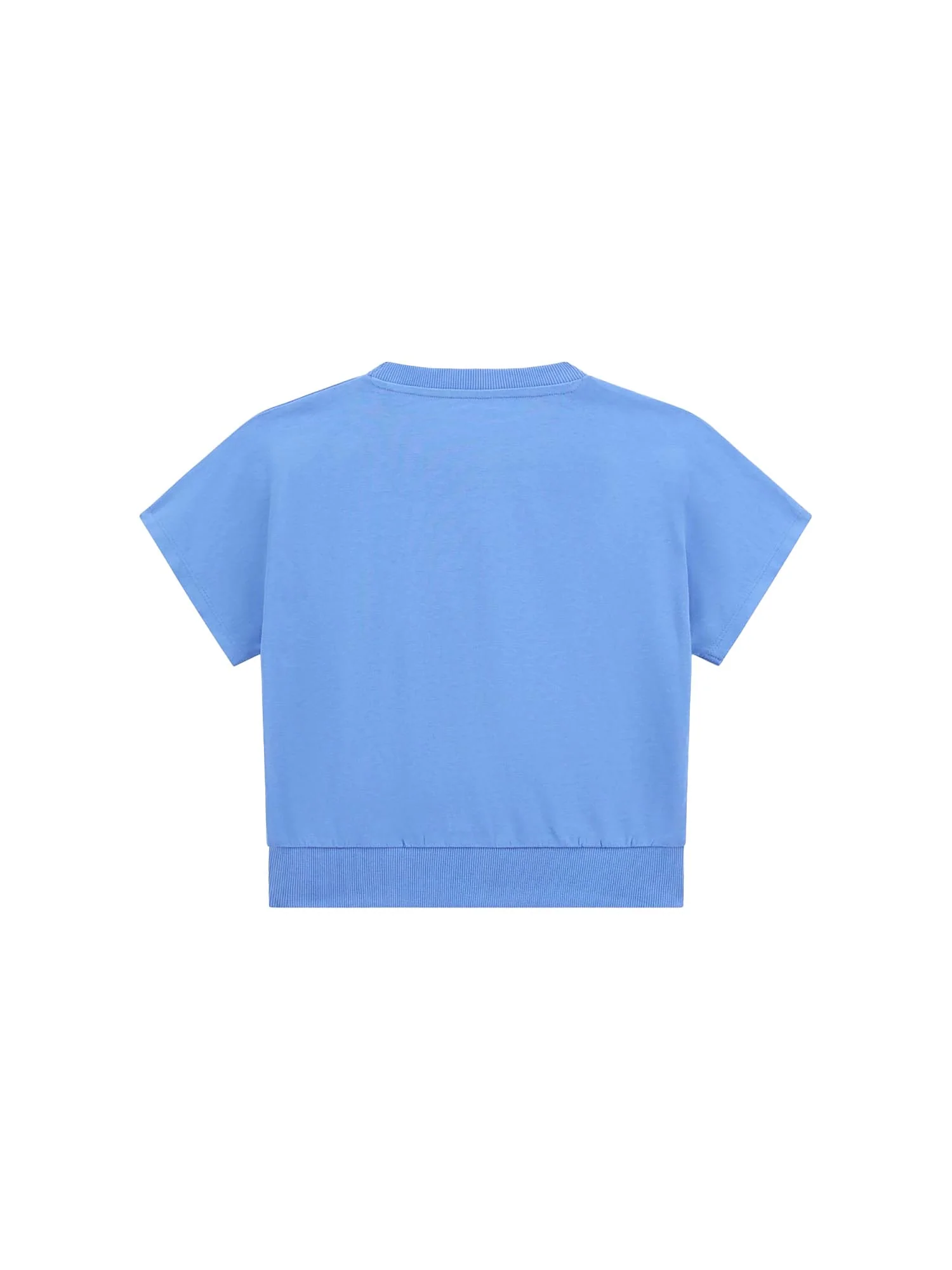 T-shirt Guess Ragazza logo batwing celeste - Image 2