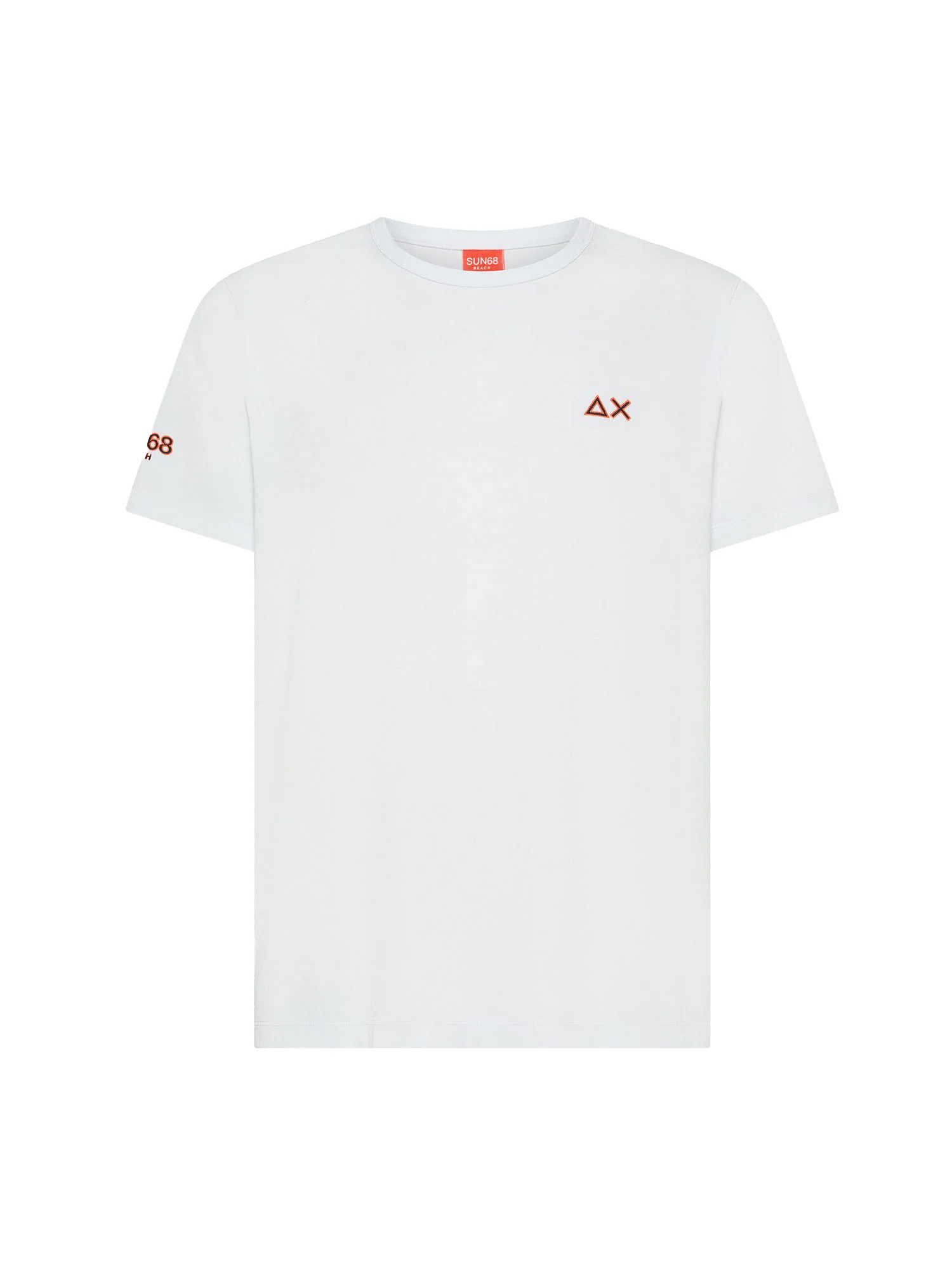 T-shirt Sun 68 uomo manica corta Beach bianco