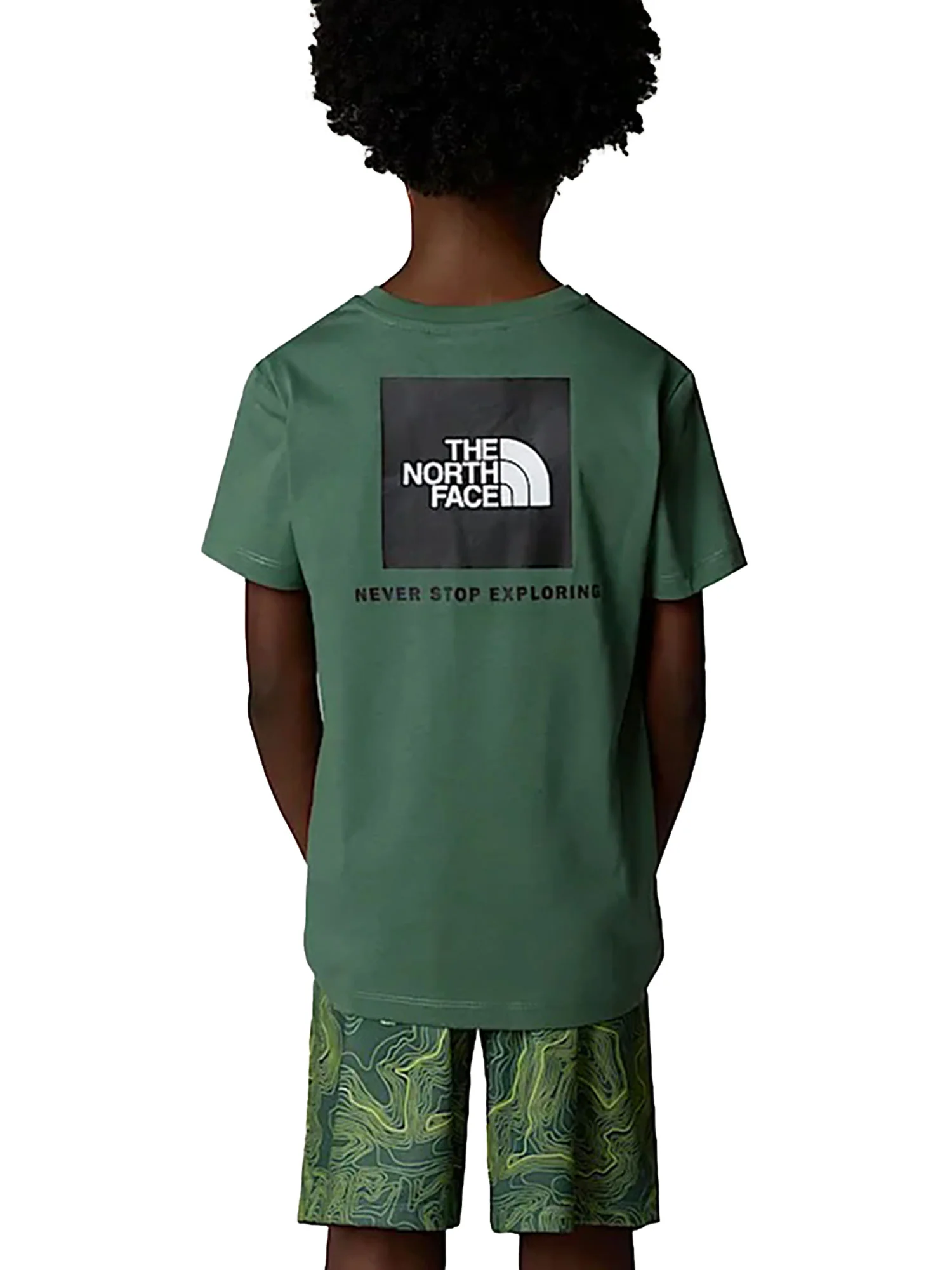 T-shirt manica corta box logo verde - Image 2
