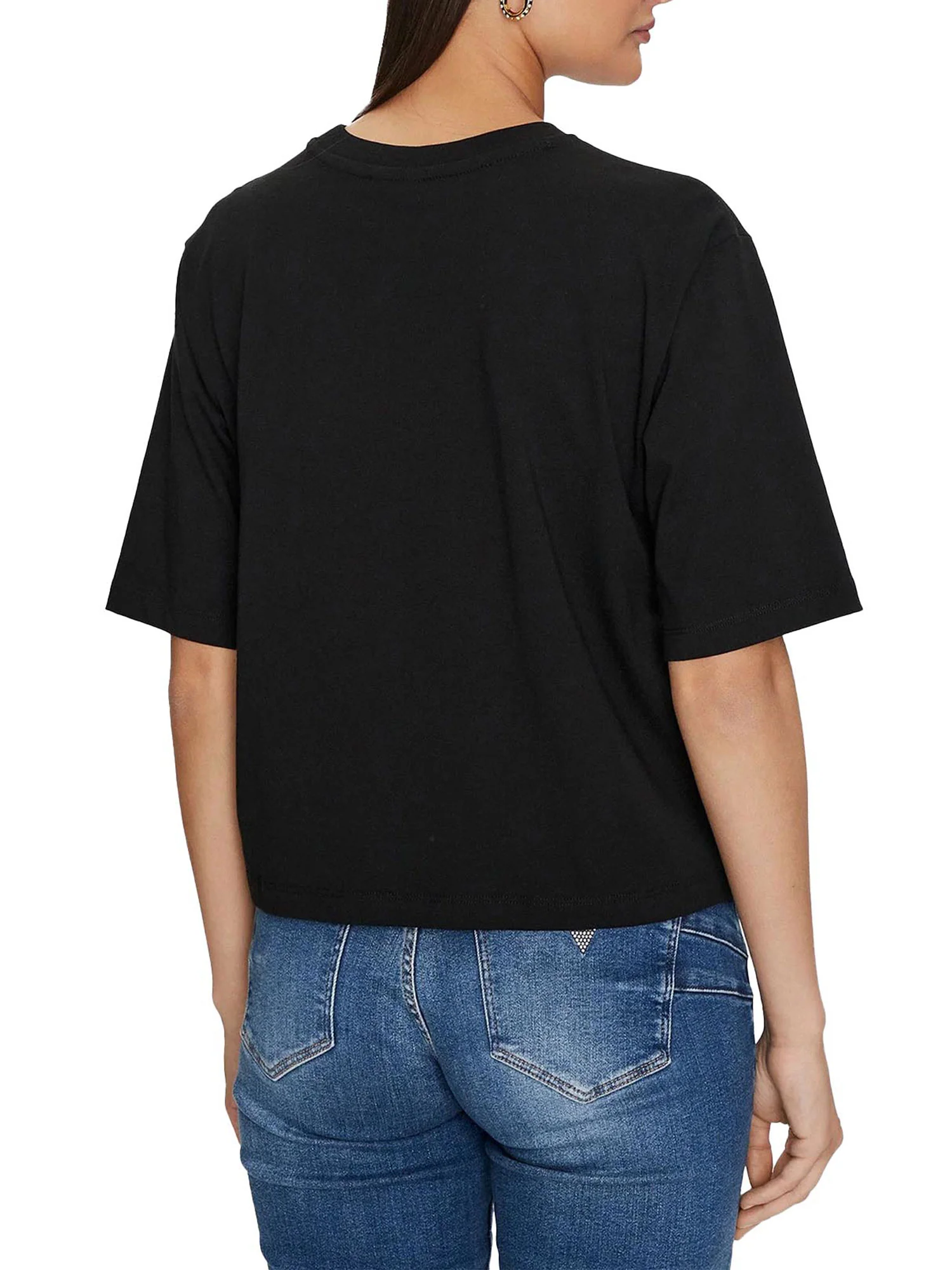 T-shirt Guess Donna boxy aurelie nero - Image 2
