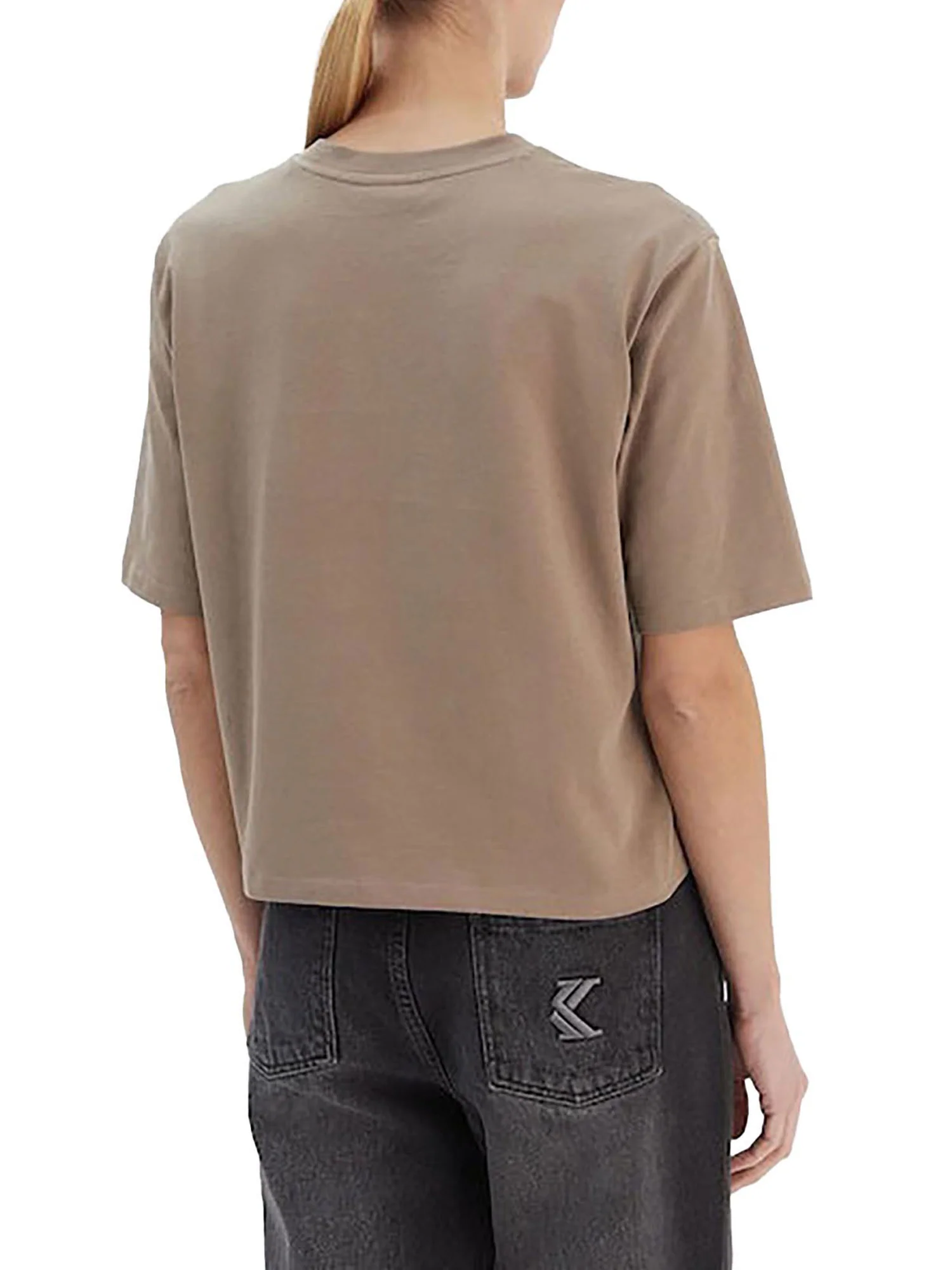 T-shirt Guess Donna boxy aurelie taupe - Image 2