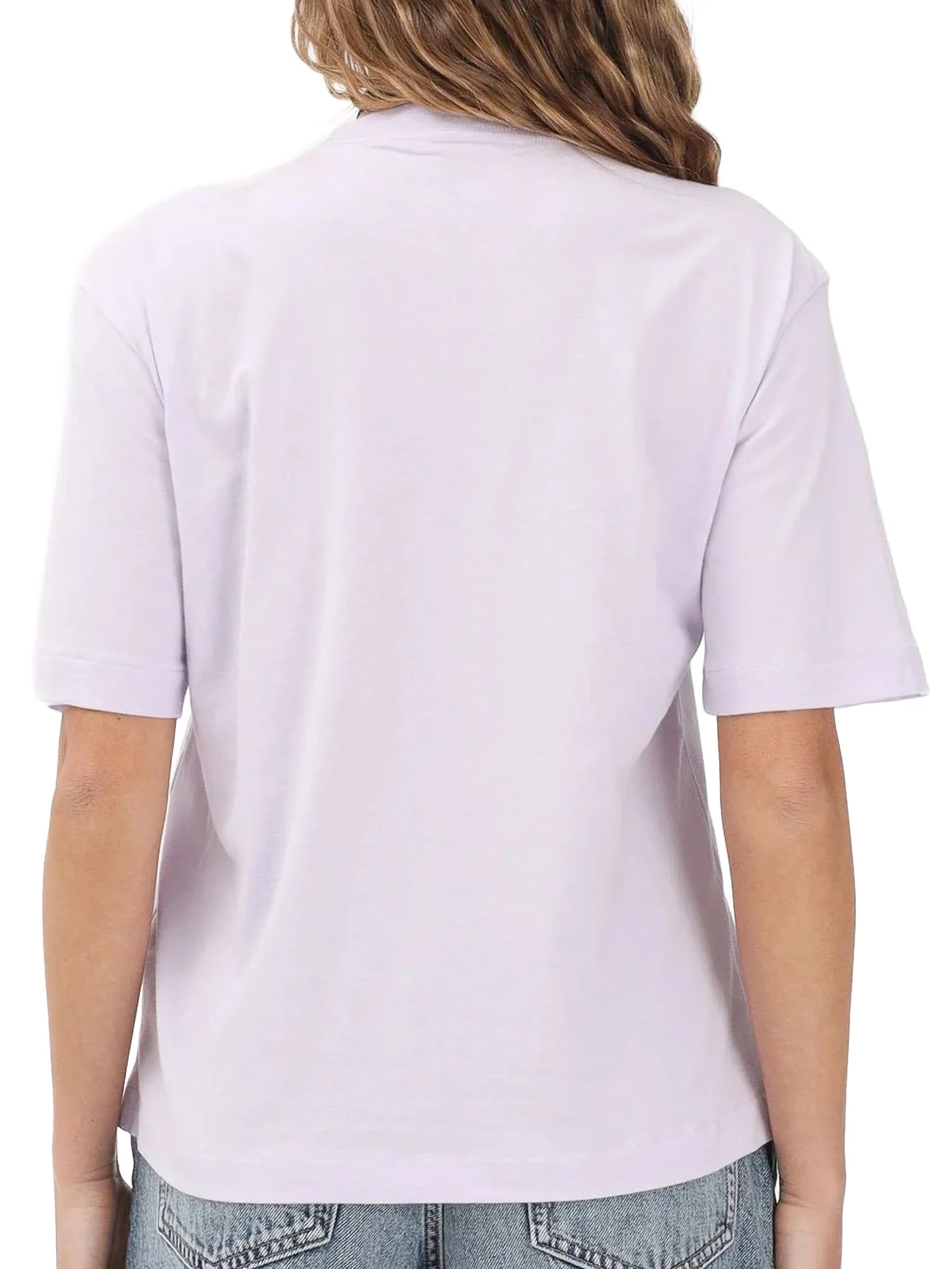 T-shirt Calvin Klein Donna con Logo Lilla - Image 2