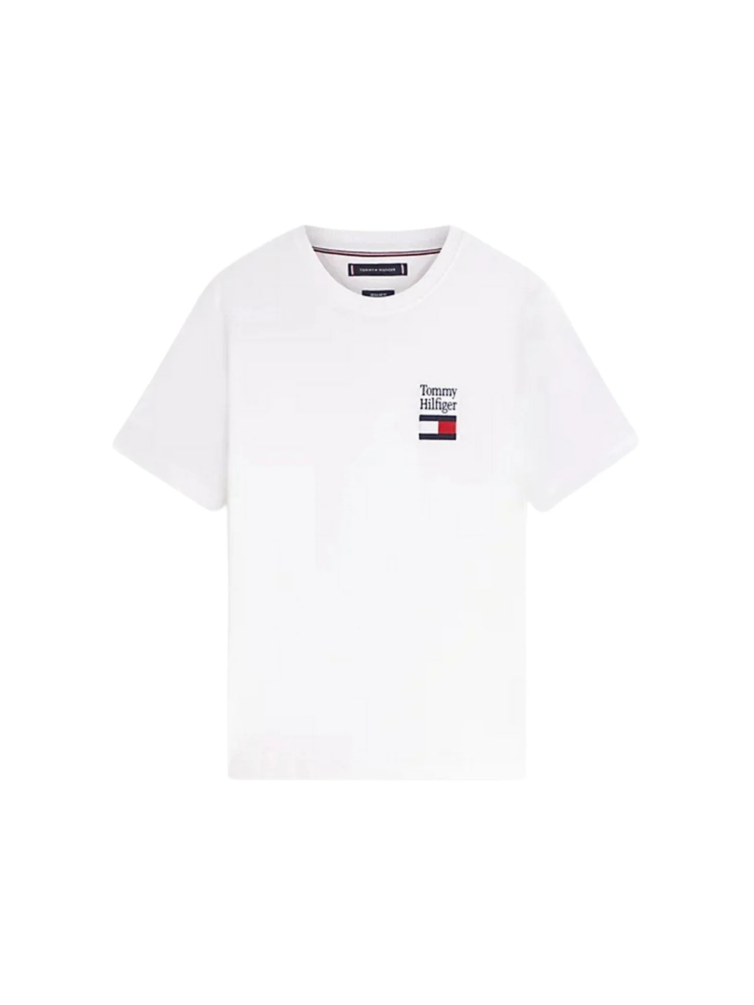 T-shirt con maniche corte Tommy Hilfiger modello brand love bianco - Image 3