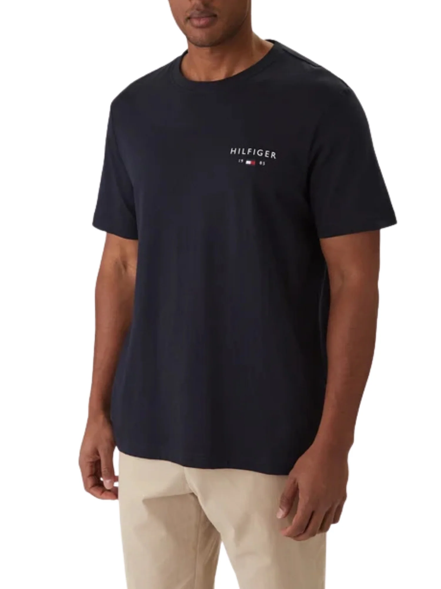 T-shirt con maniche corte Tommy Hilfiger modello brand love blu