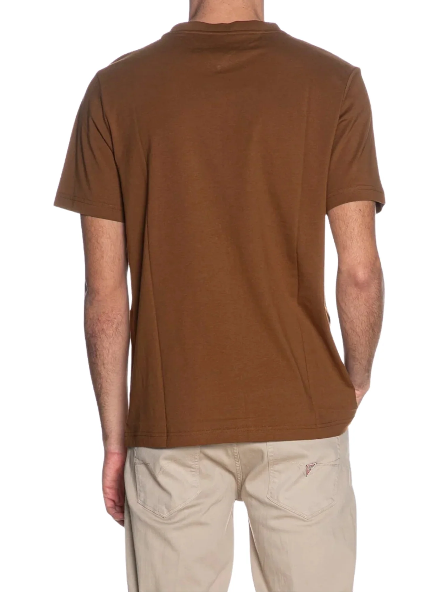 T-shirt con maniche corte Tommy Hilfiger modello brand love kaki - Image 2