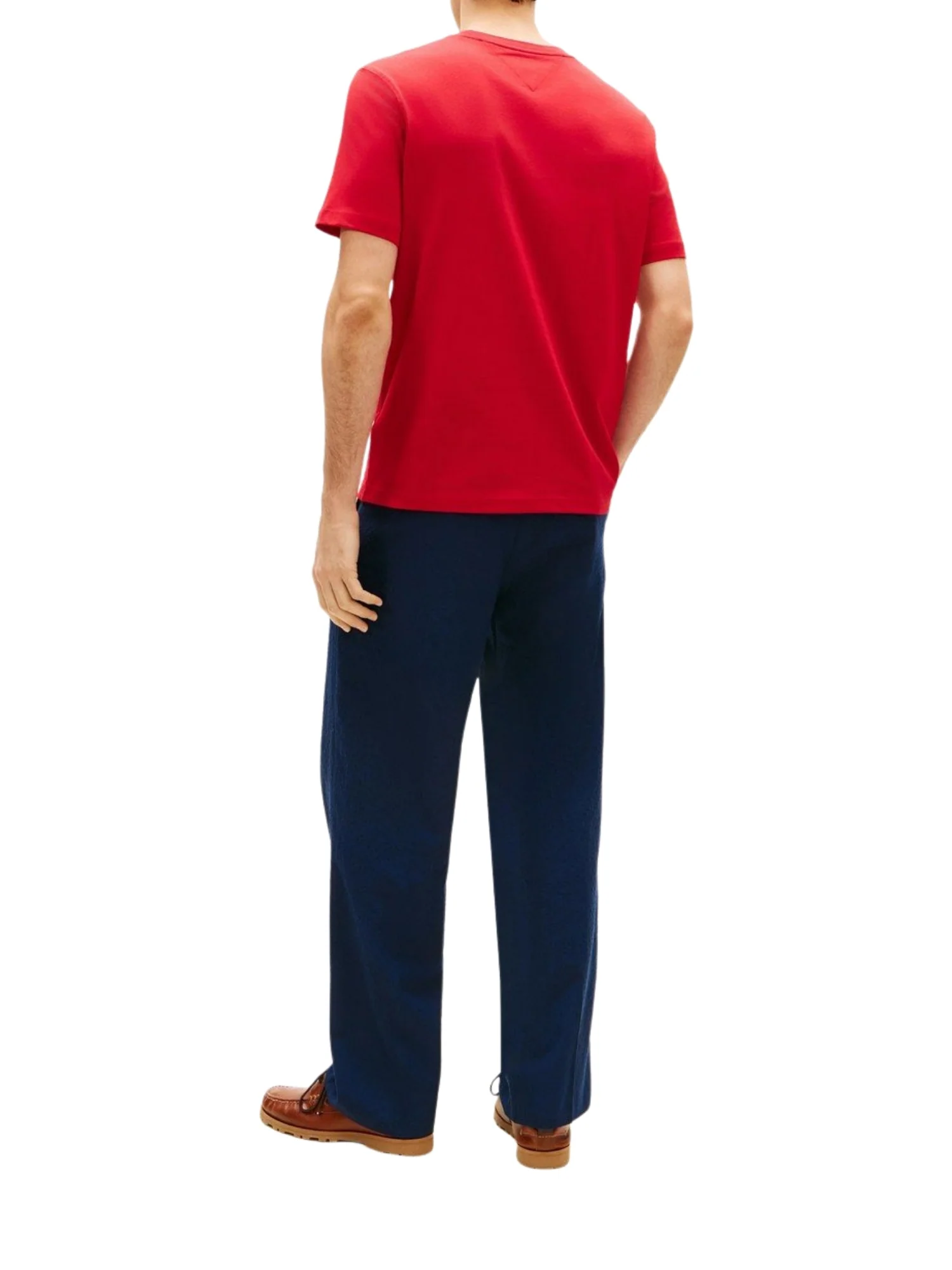 T-shirt con maniche corte Tommy Hilfiger modello brand love rosso - Image 2