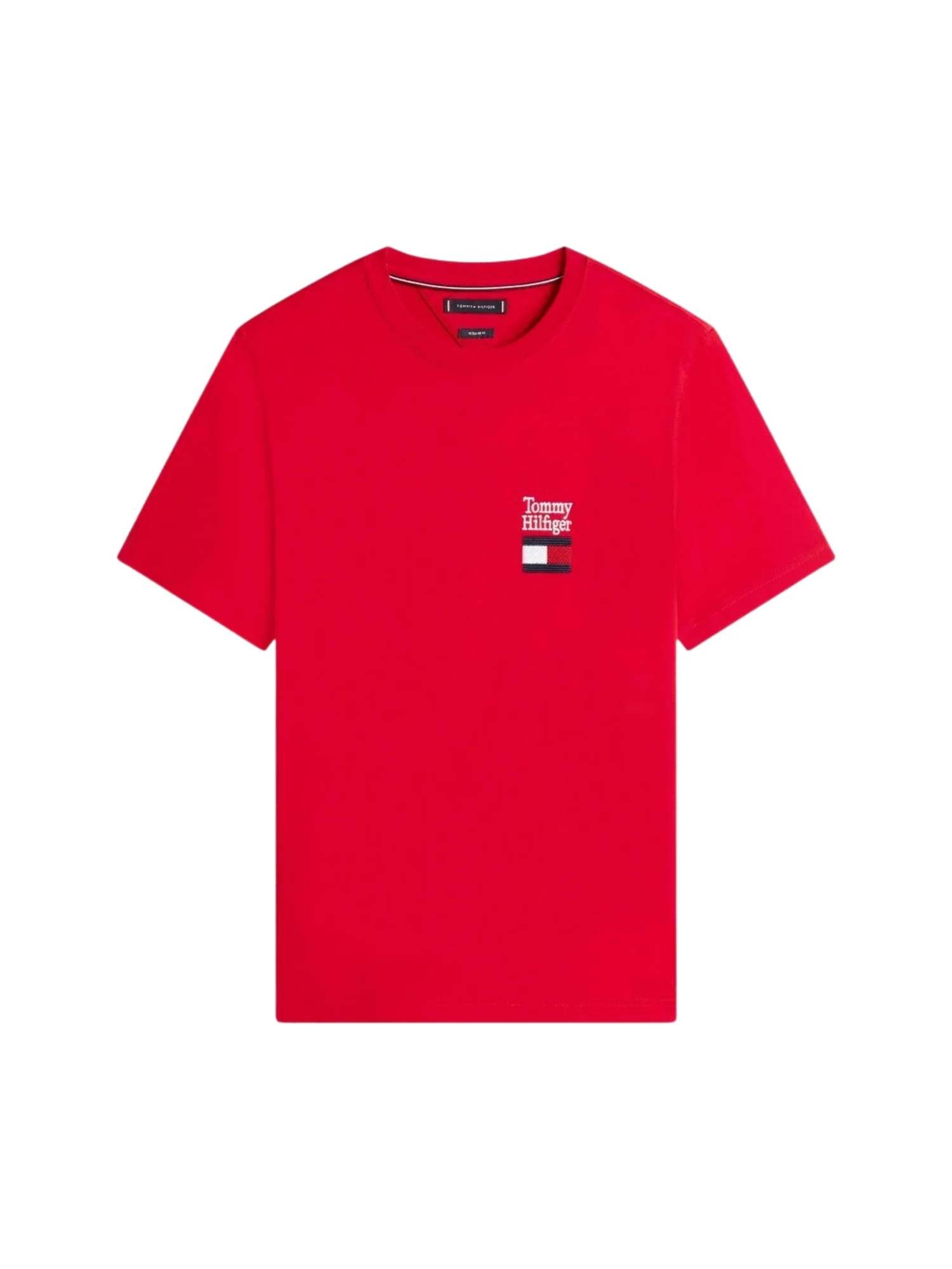 T-shirt con maniche corte Tommy Hilfiger modello brand love rosso - Image 3