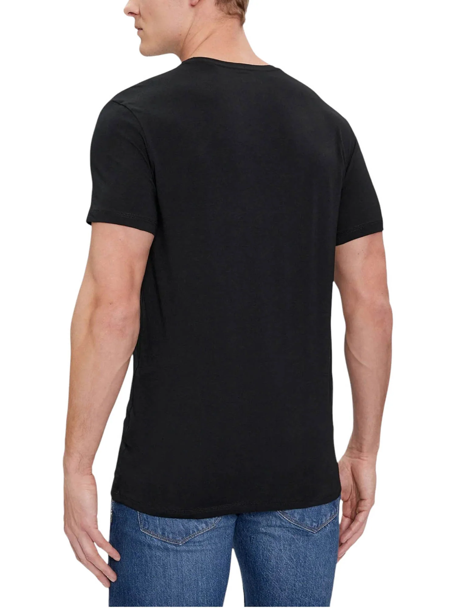 T-Shirt Guess Uomo manica corta 2Pack Caleb Hero 
 nero - Image 2
