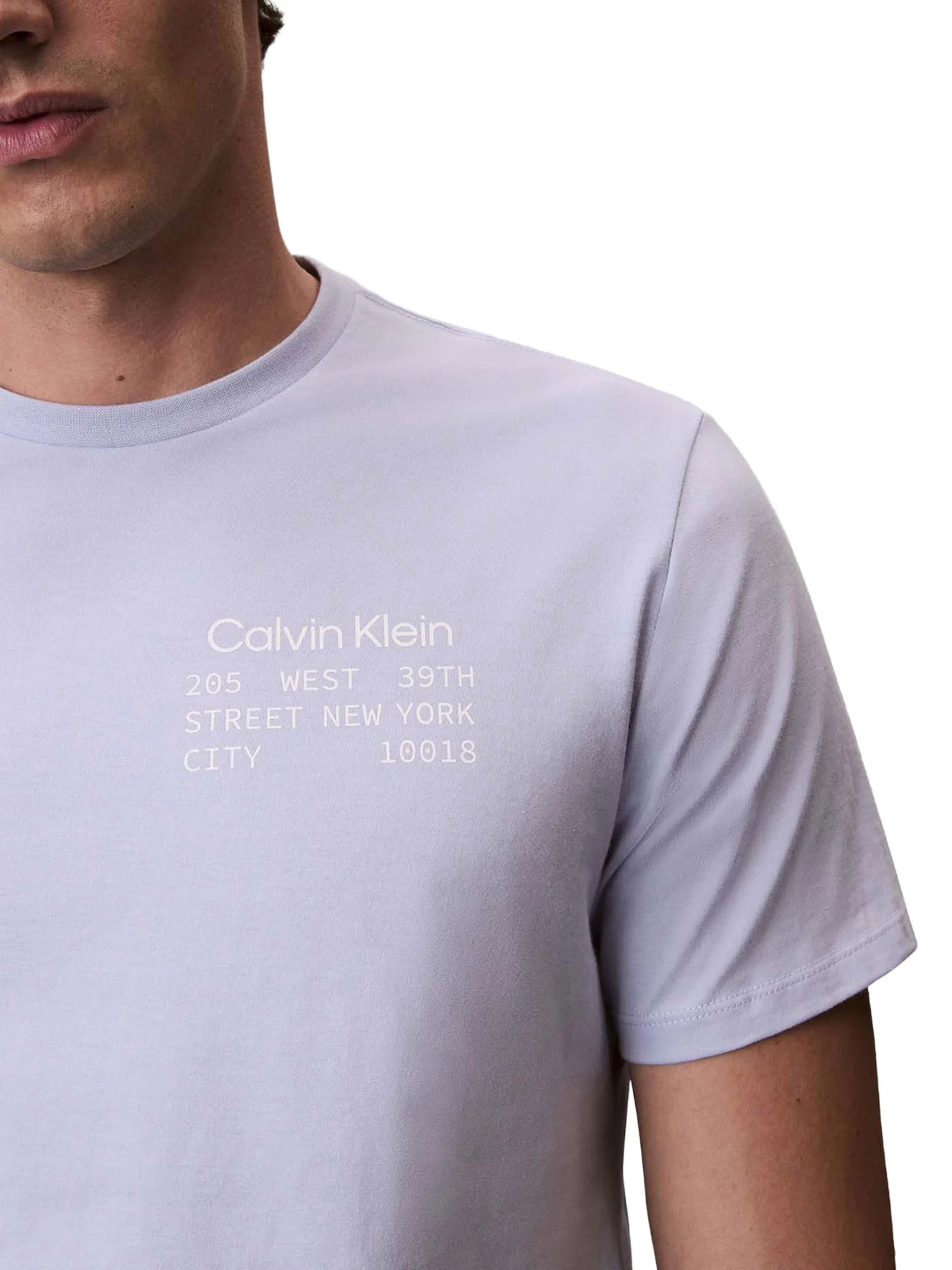 T-shirt Calvin Klein Jeans Uomo manica corta box graphic Celeste - Image 3