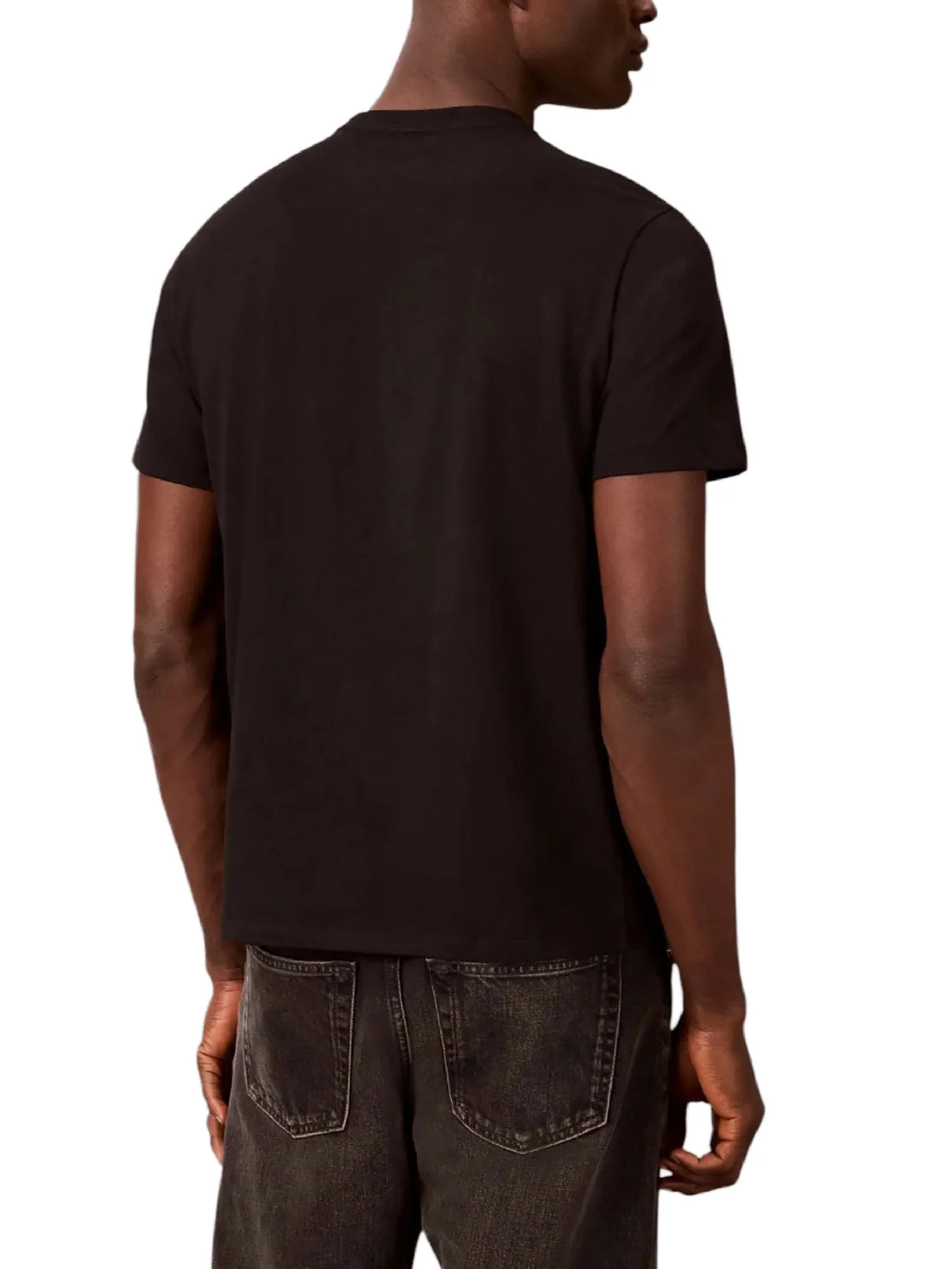 T-shirt Calvin Klein Jeans Uomo manica corta word circle graphic Nero - Image 2