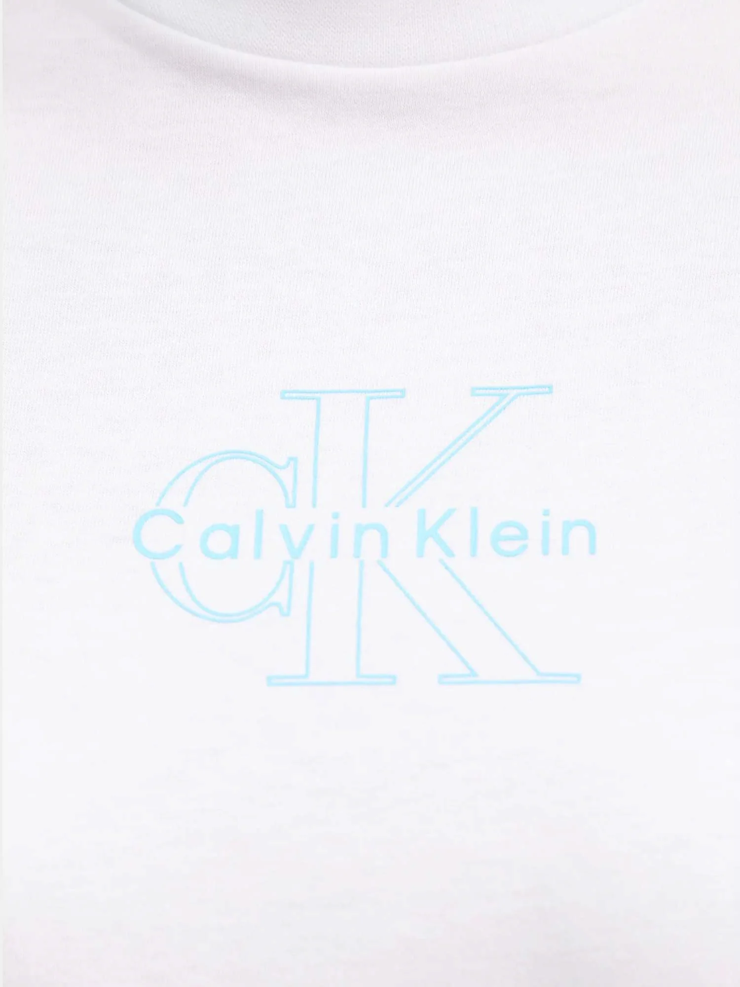 T-shirt Calvin Klein classic fit con logo grafico bianco - Image 2