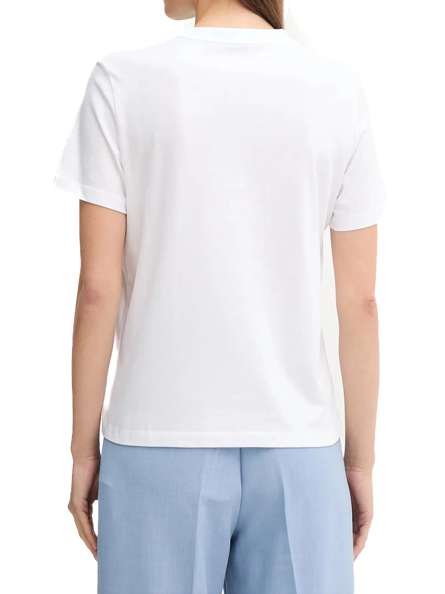 T-shirt Calvin Klein classic fit con logo grafico bianco - Image 7