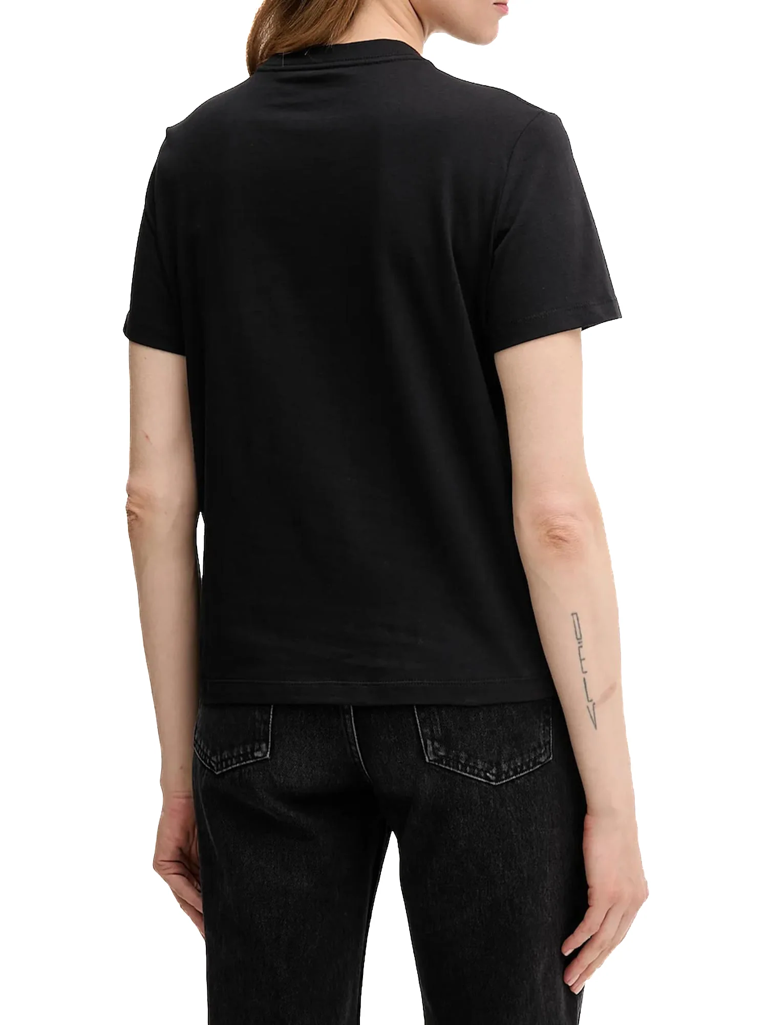 T-shirt Calvin Klein classic fit con logo grafico nero - Image 2