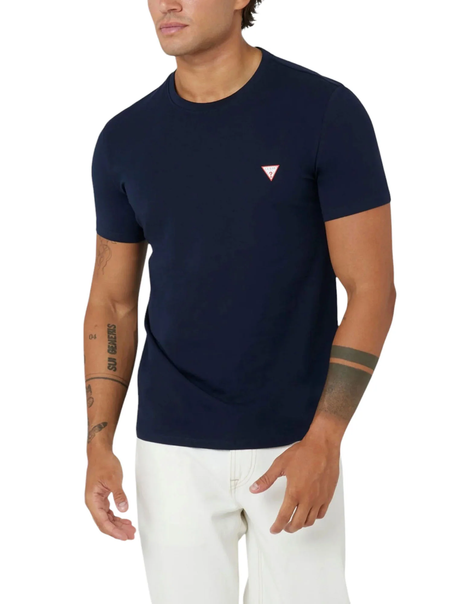 T-shirt Guess Uomo manica corta core 
 blu