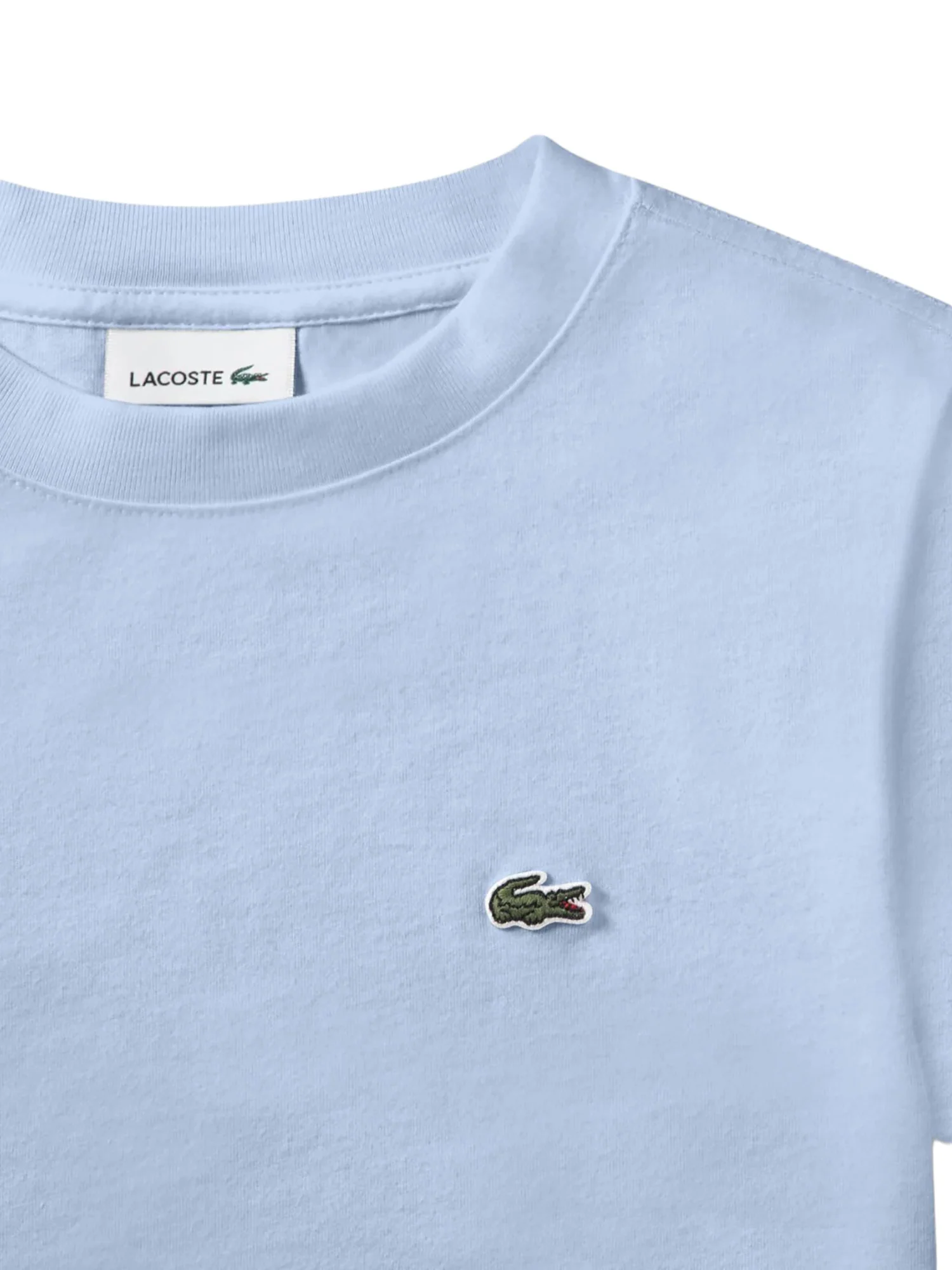 T-shirt manica corta core Lacoste bambino celeste - Image 2