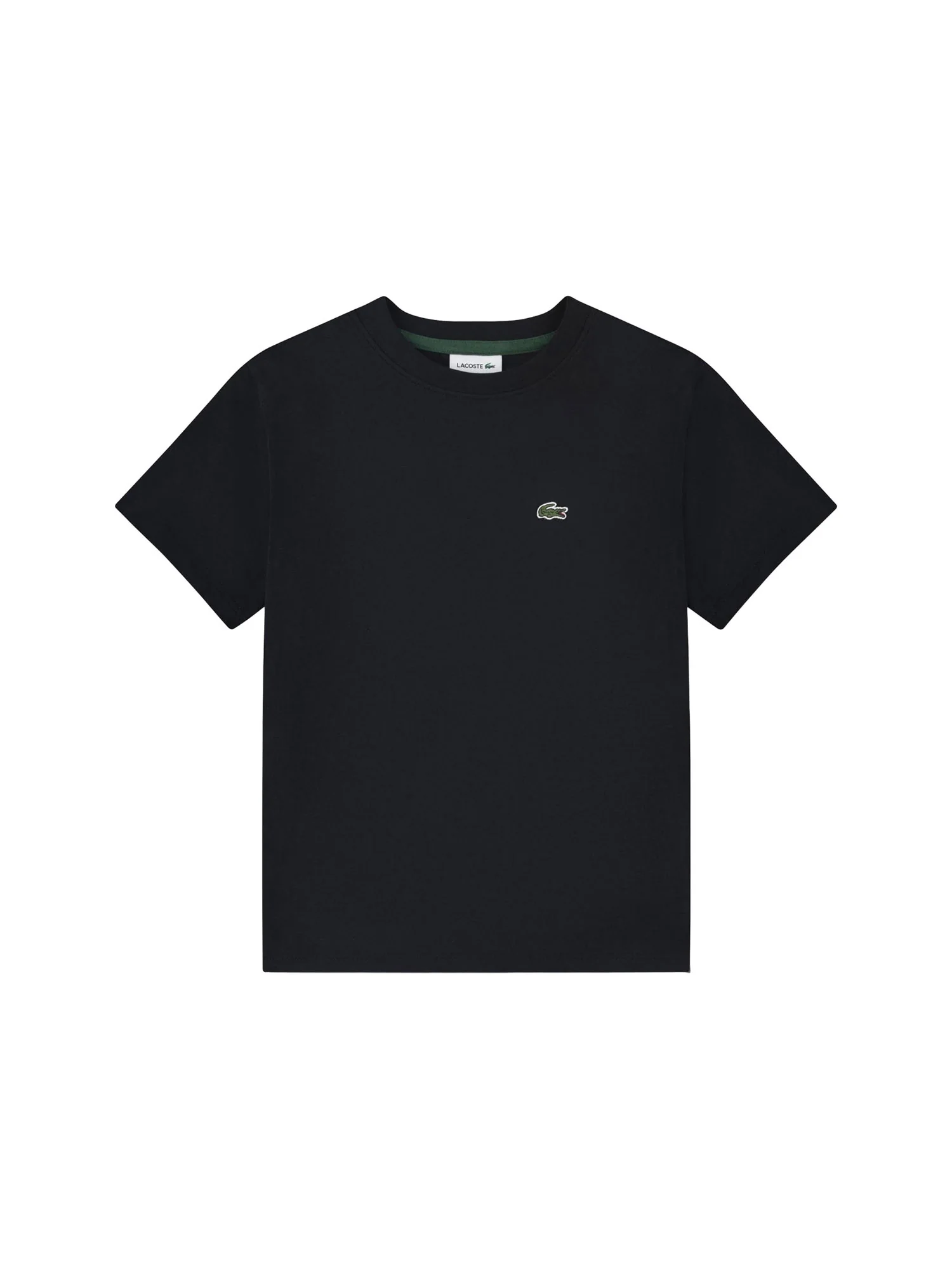 T-shirt manica corta core Lacoste ragazzo nero