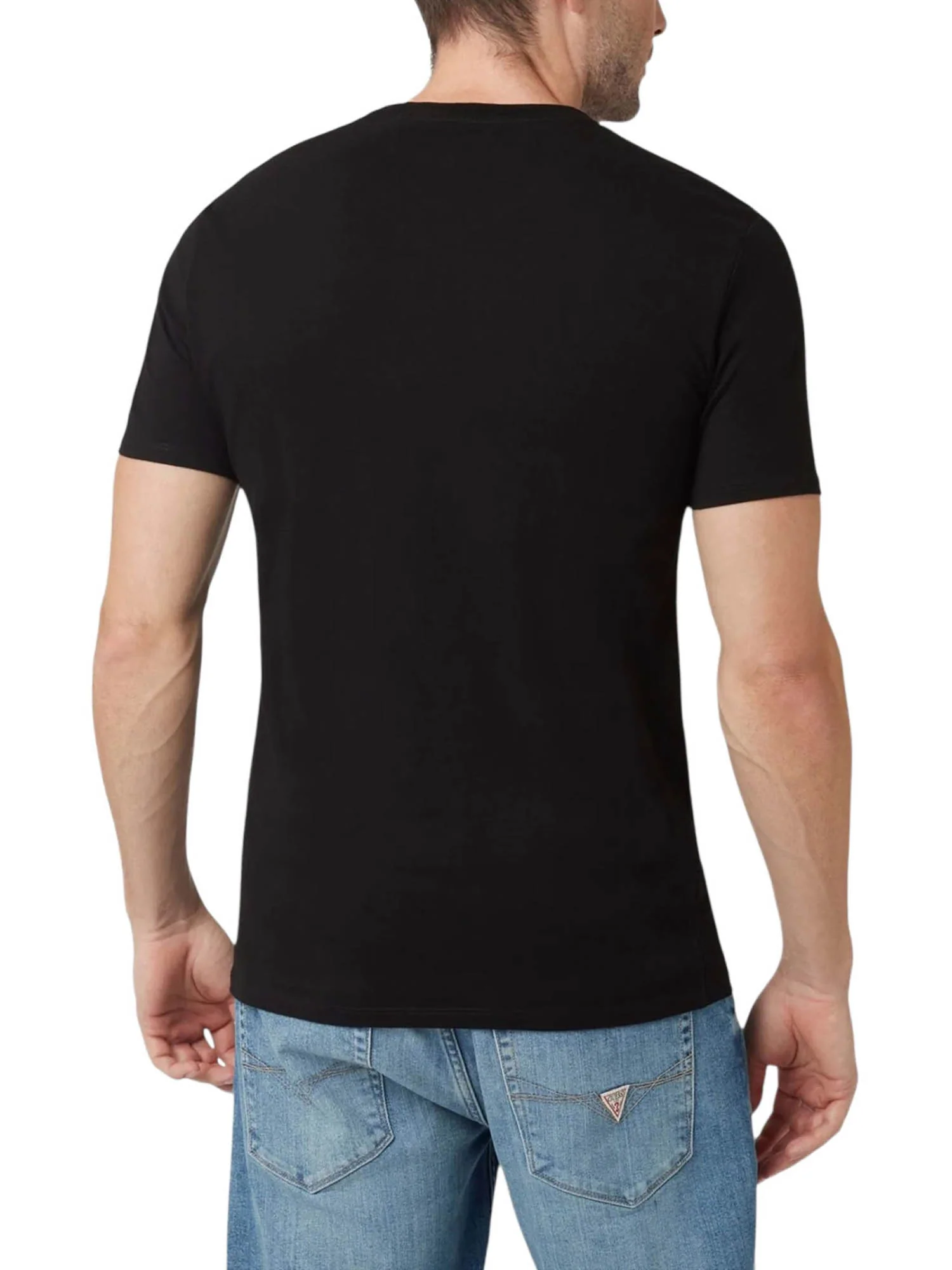 T-shirt Guess Uomo manica corta core 
 nero - Image 2