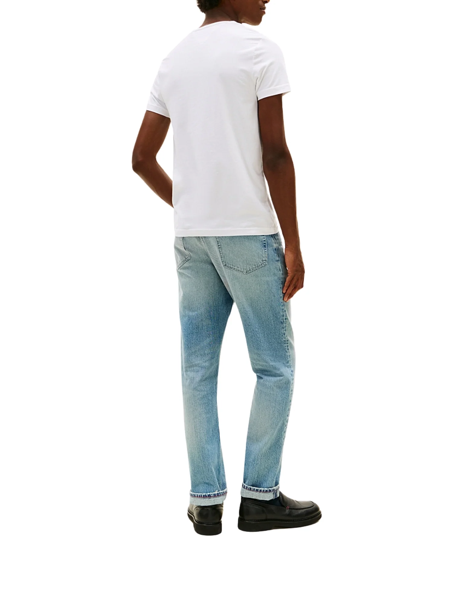 T-shirt con maniche corte Tommy Hilfiger modello core slim stretch bianco - Image 2